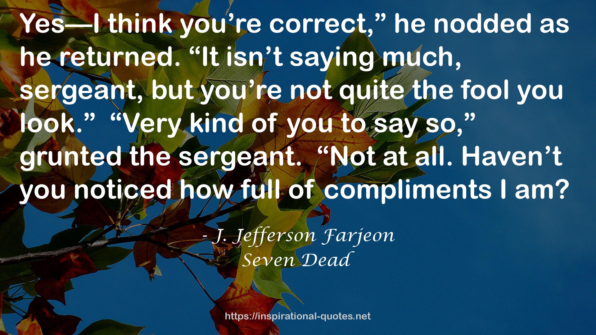 Seven Dead QUOTES