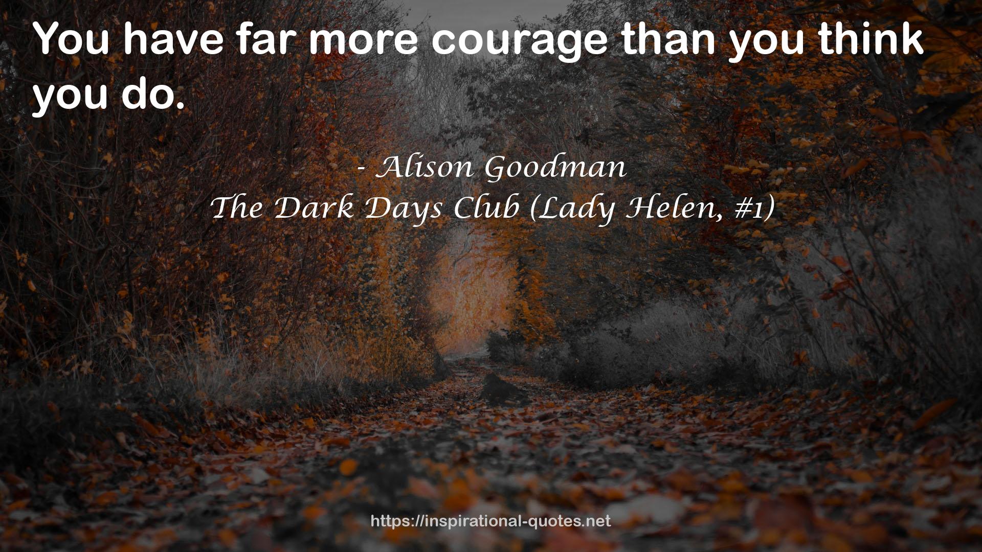 The Dark Days Club (Lady Helen, #1) QUOTES