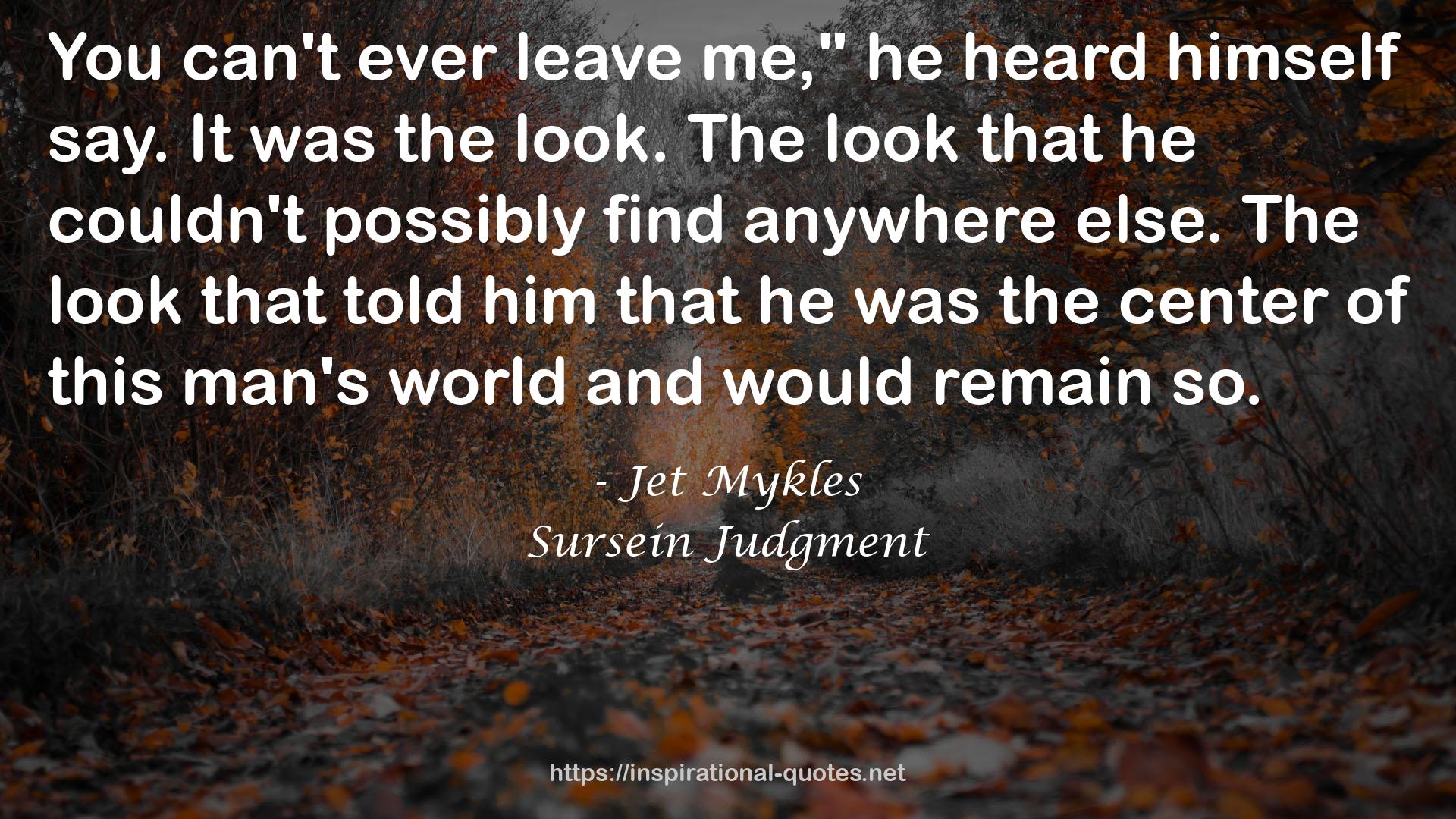 Sursein Judgment QUOTES