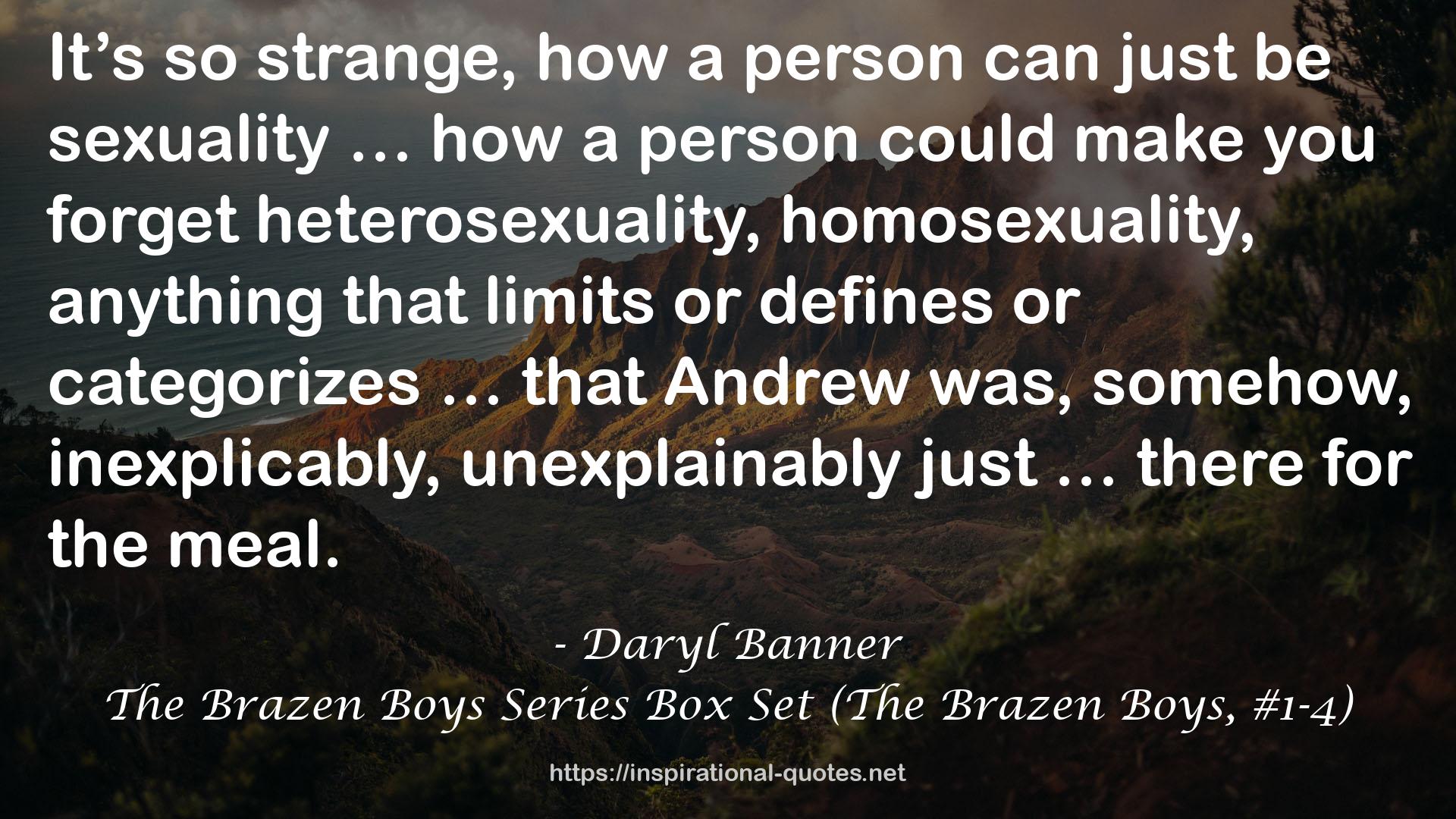 The Brazen Boys Series Box Set (The Brazen Boys, #1-4) QUOTES