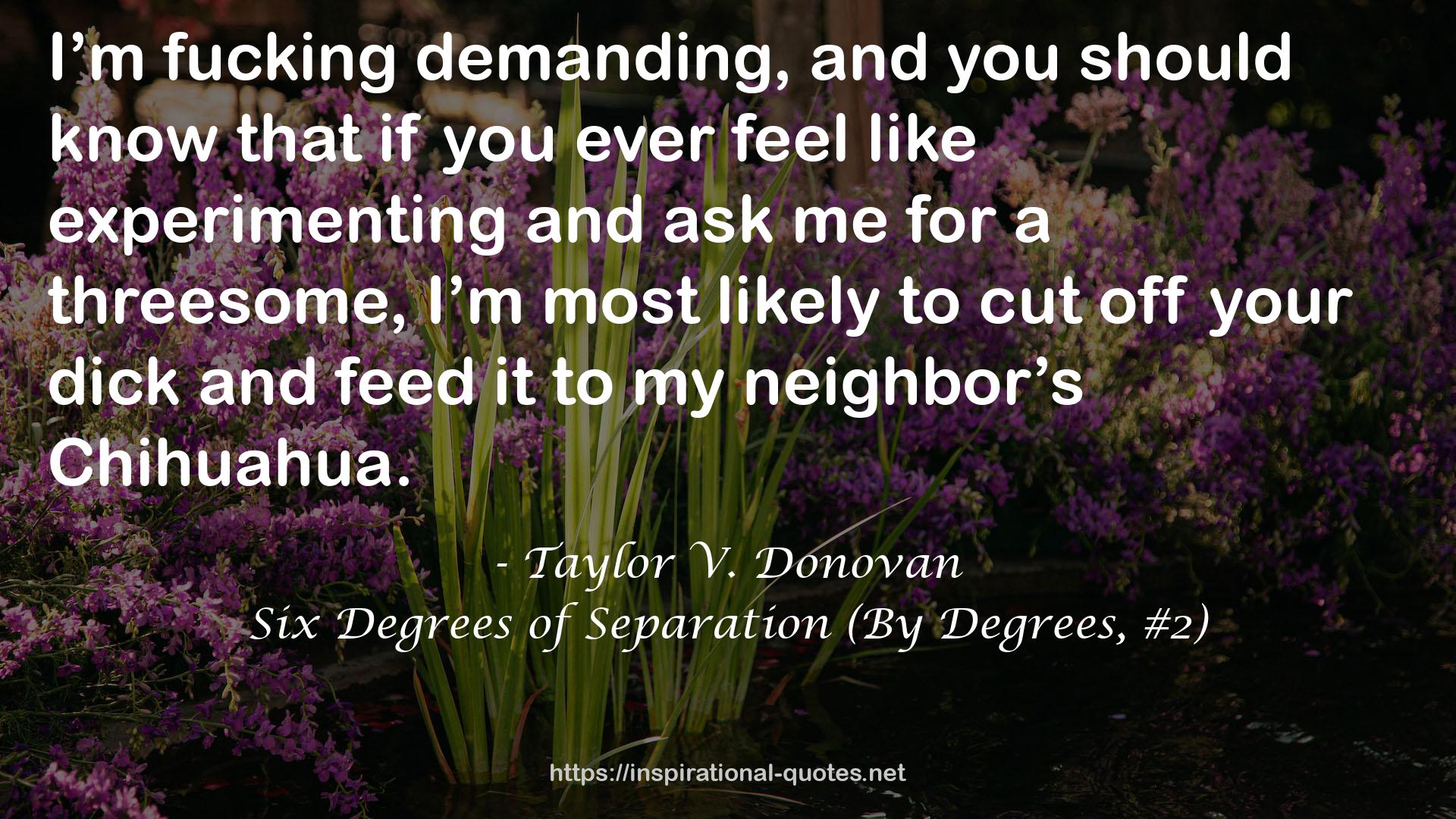 Six Degrees of Separation (By Degrees, #2) QUOTES