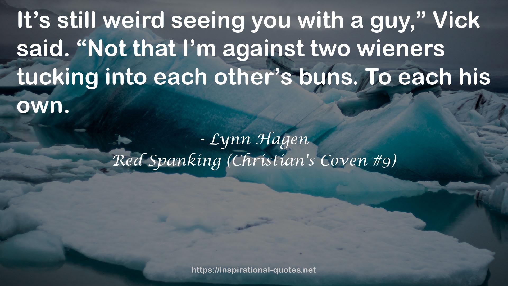 Red Spanking (Christian's Coven #9) QUOTES