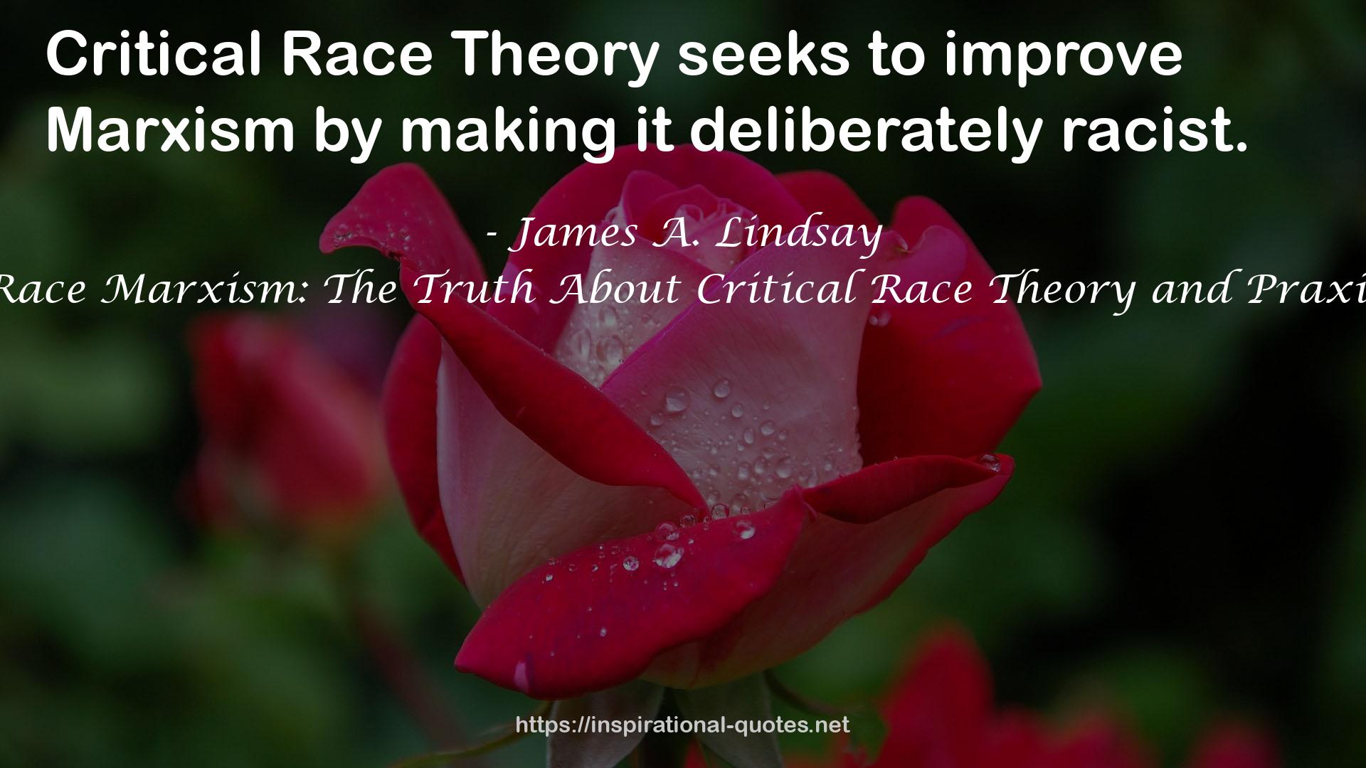 Race Marxism: The Truth About Critical Race Theory and Praxis QUOTES