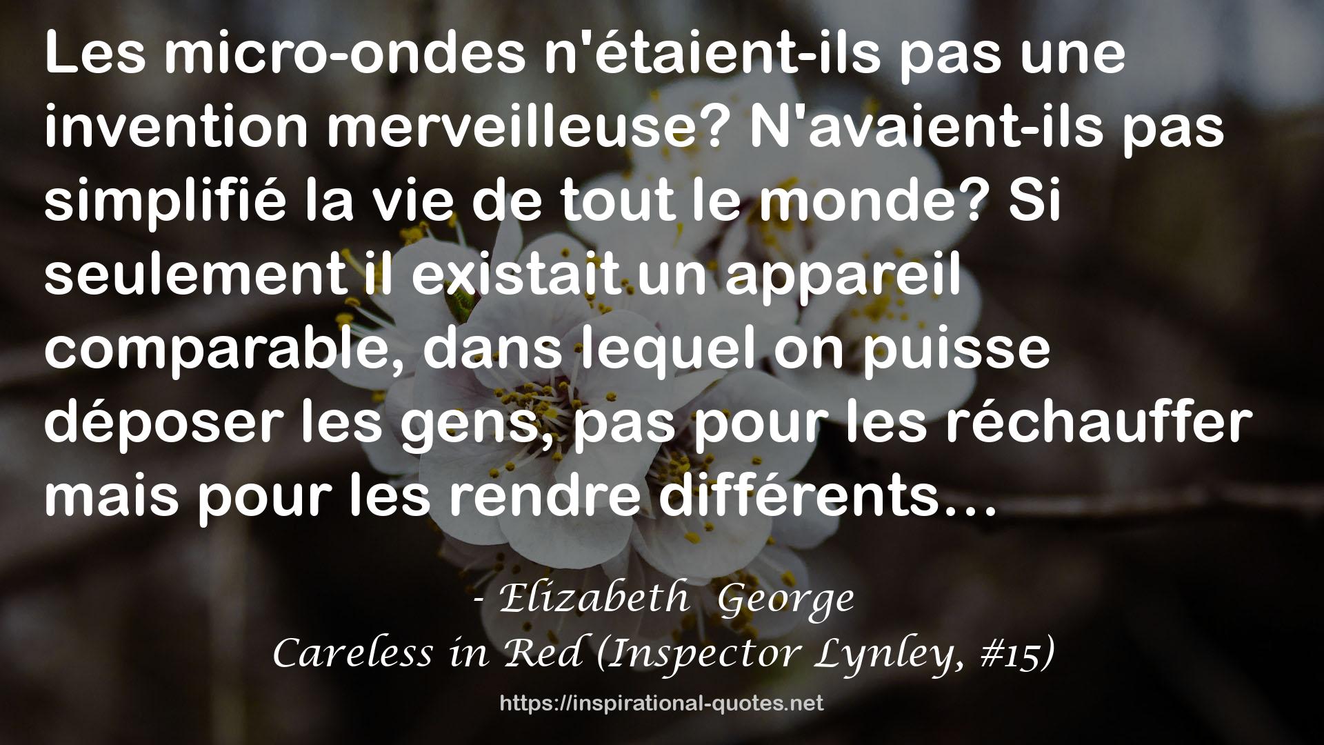 Careless in Red (Inspector Lynley, #15) QUOTES