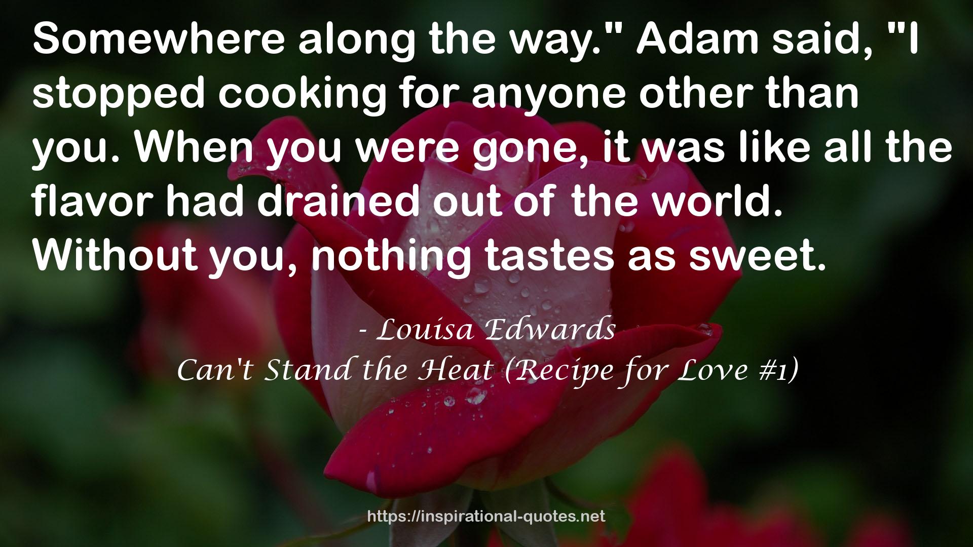 Can't Stand the Heat (Recipe for Love #1) QUOTES