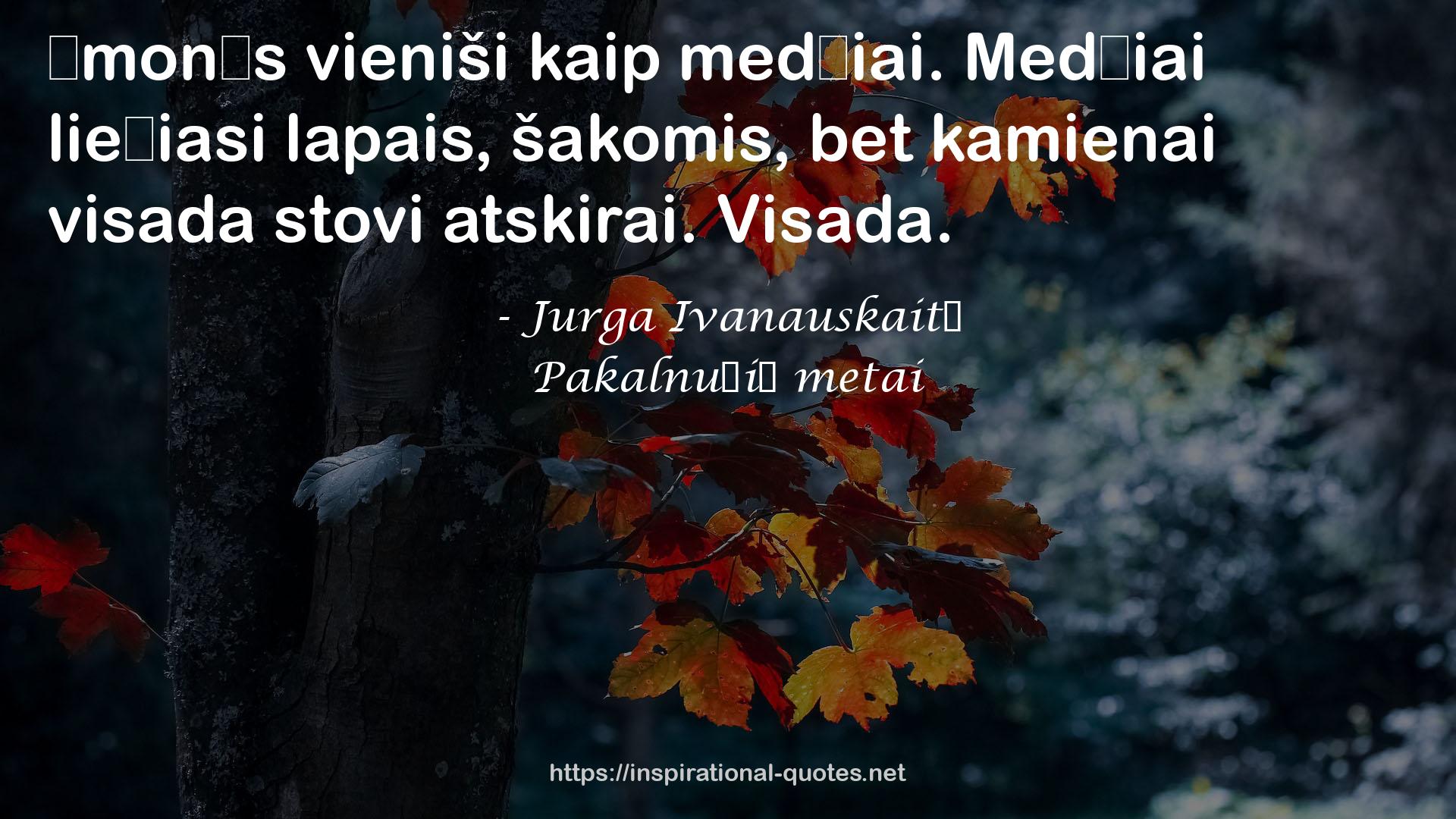 Pakalnučių metai QUOTES