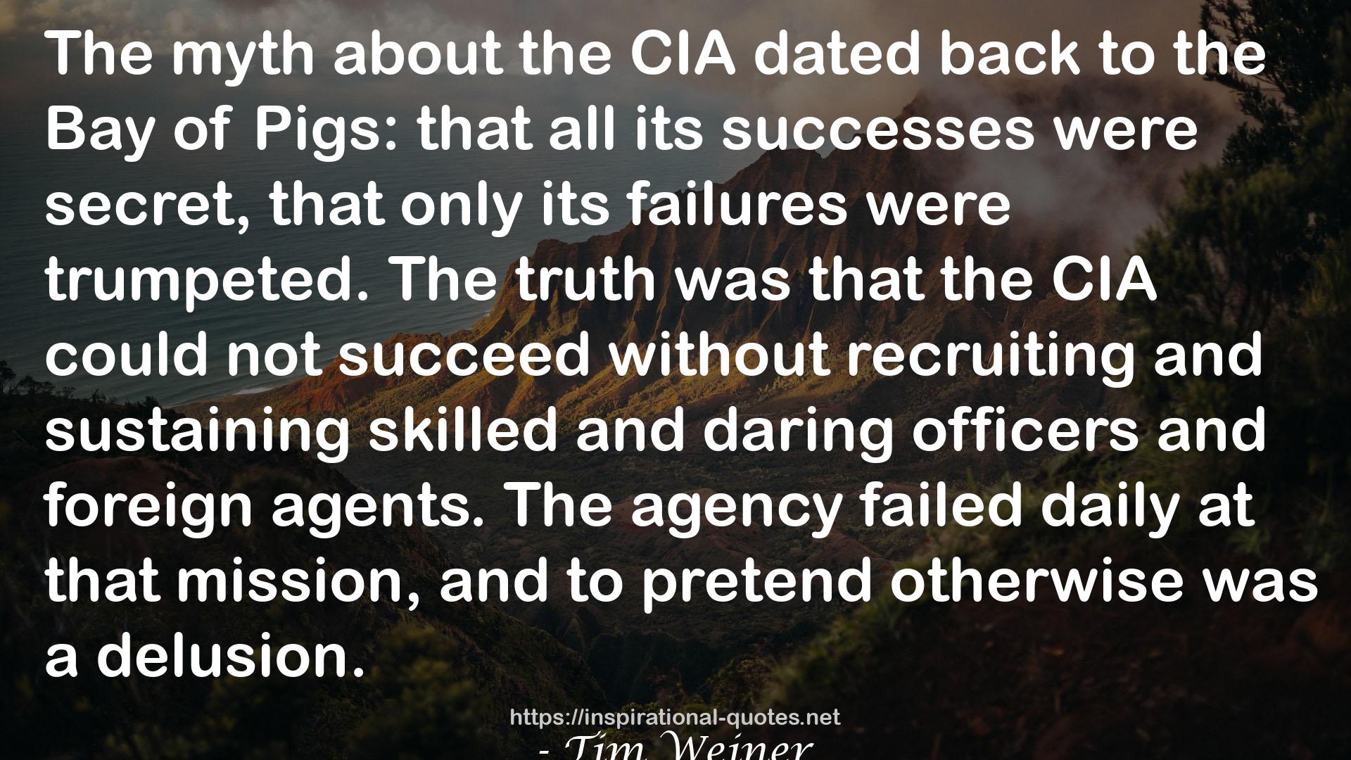 Tim Weiner QUOTES