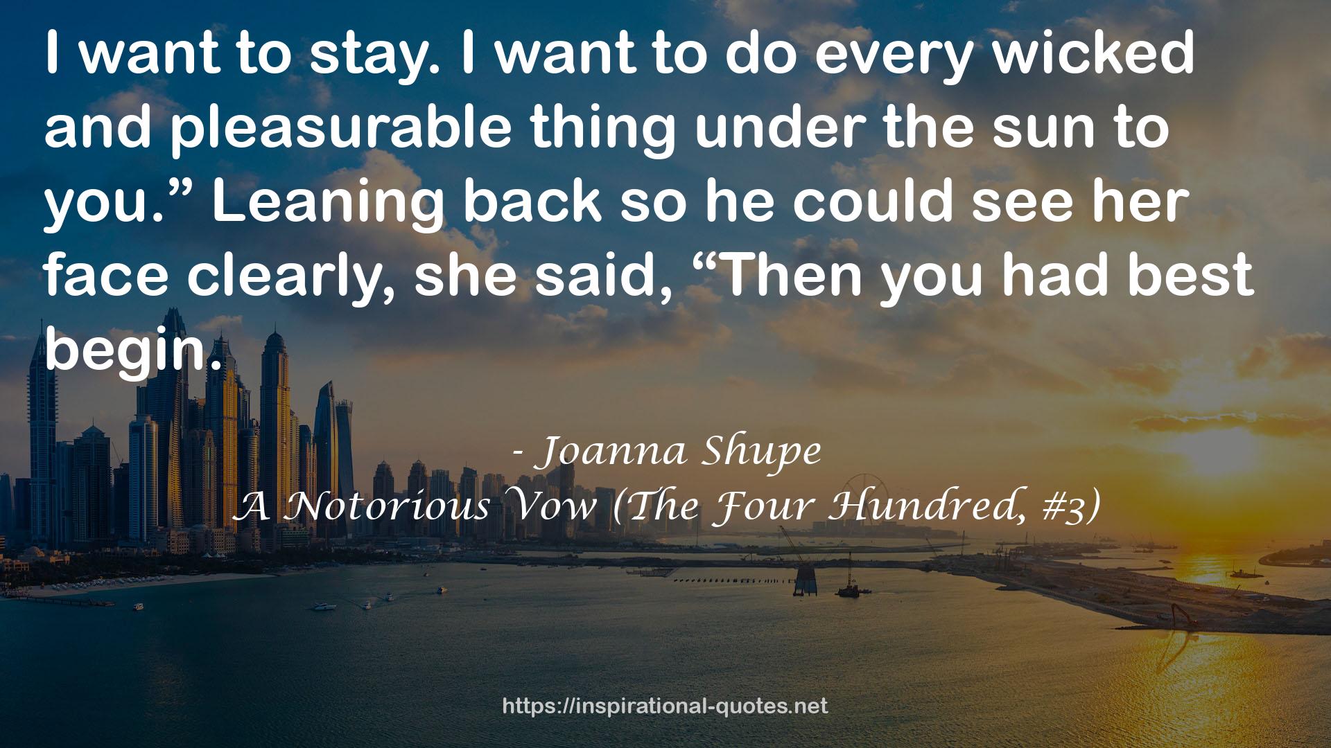 A Notorious Vow (The Four Hundred, #3) QUOTES
