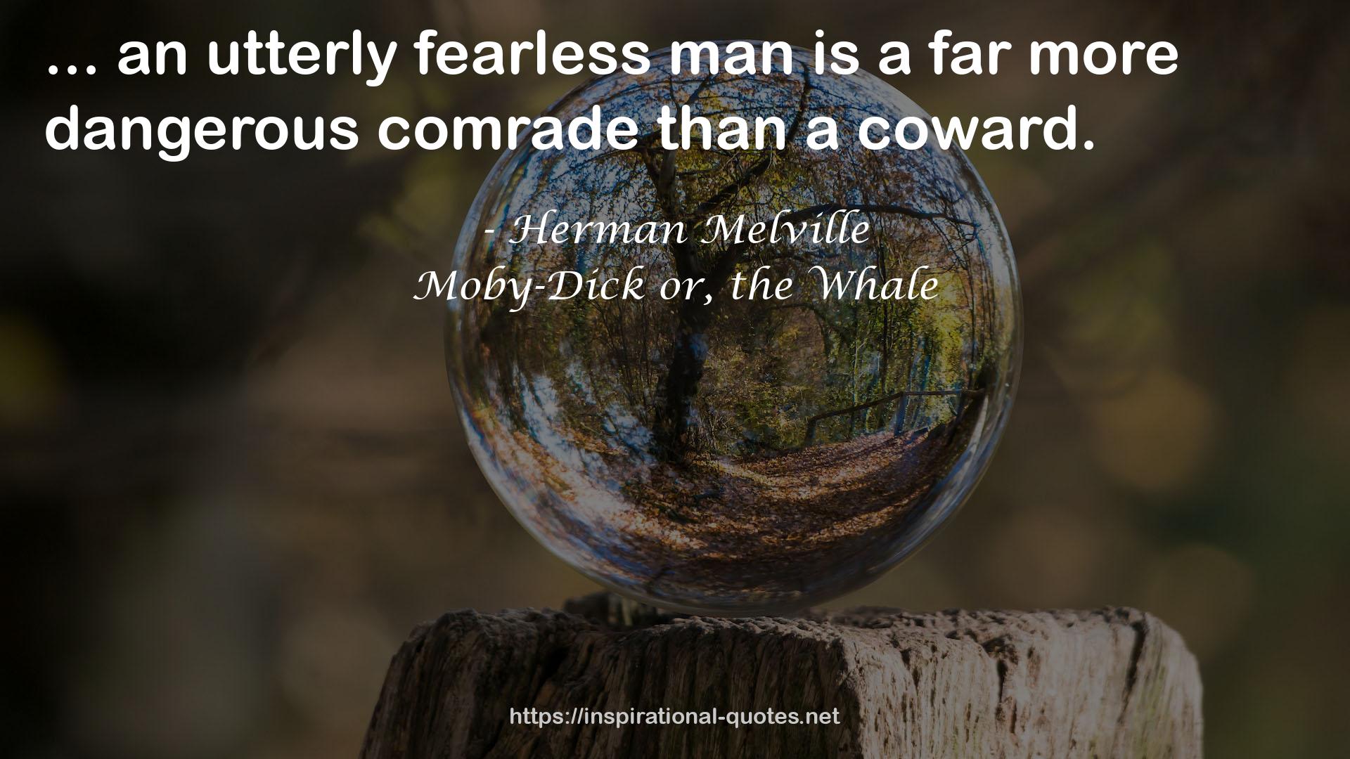 an utterly fearless man  QUOTES