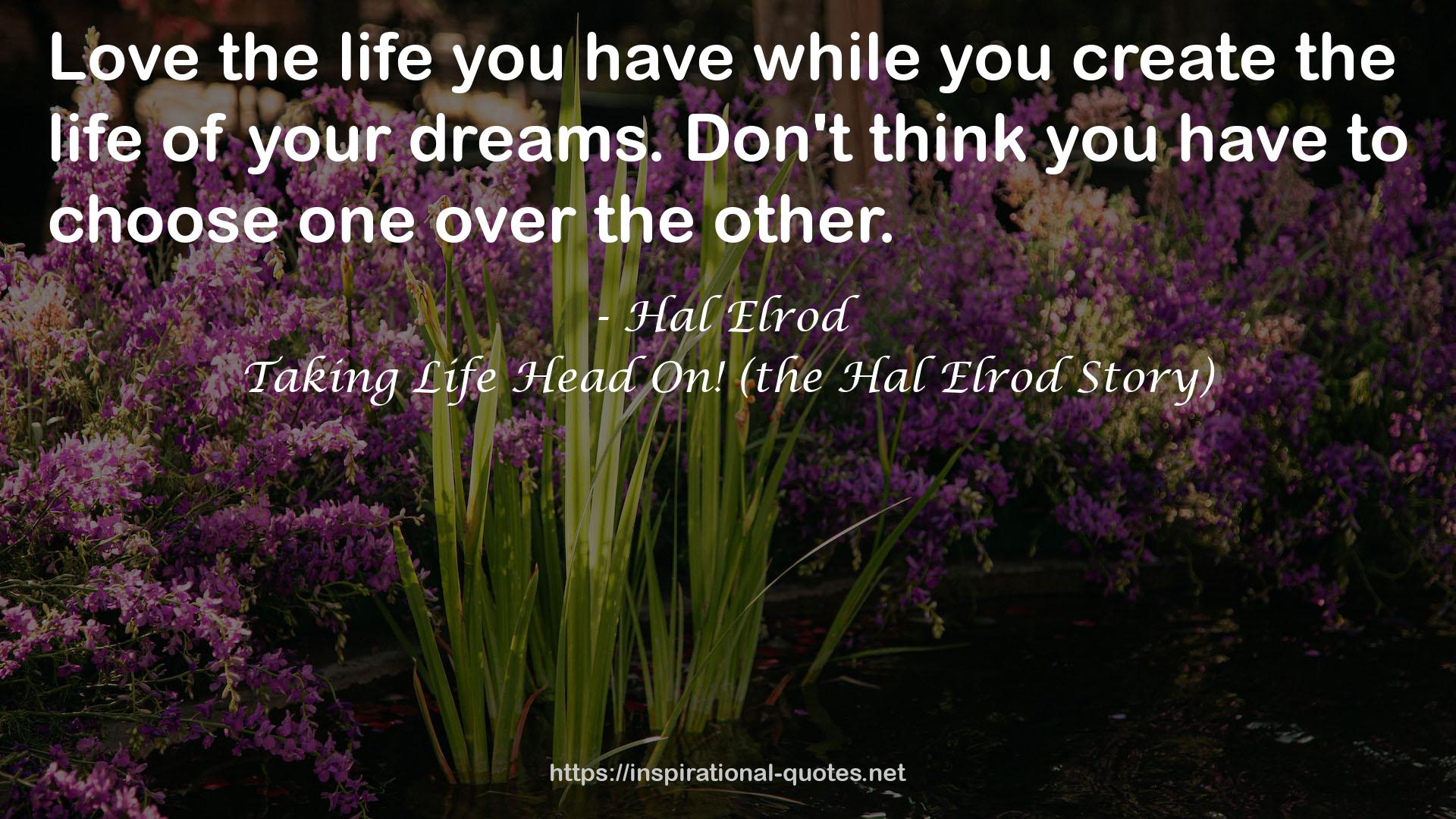 Taking Life Head On! (the Hal Elrod Story) QUOTES