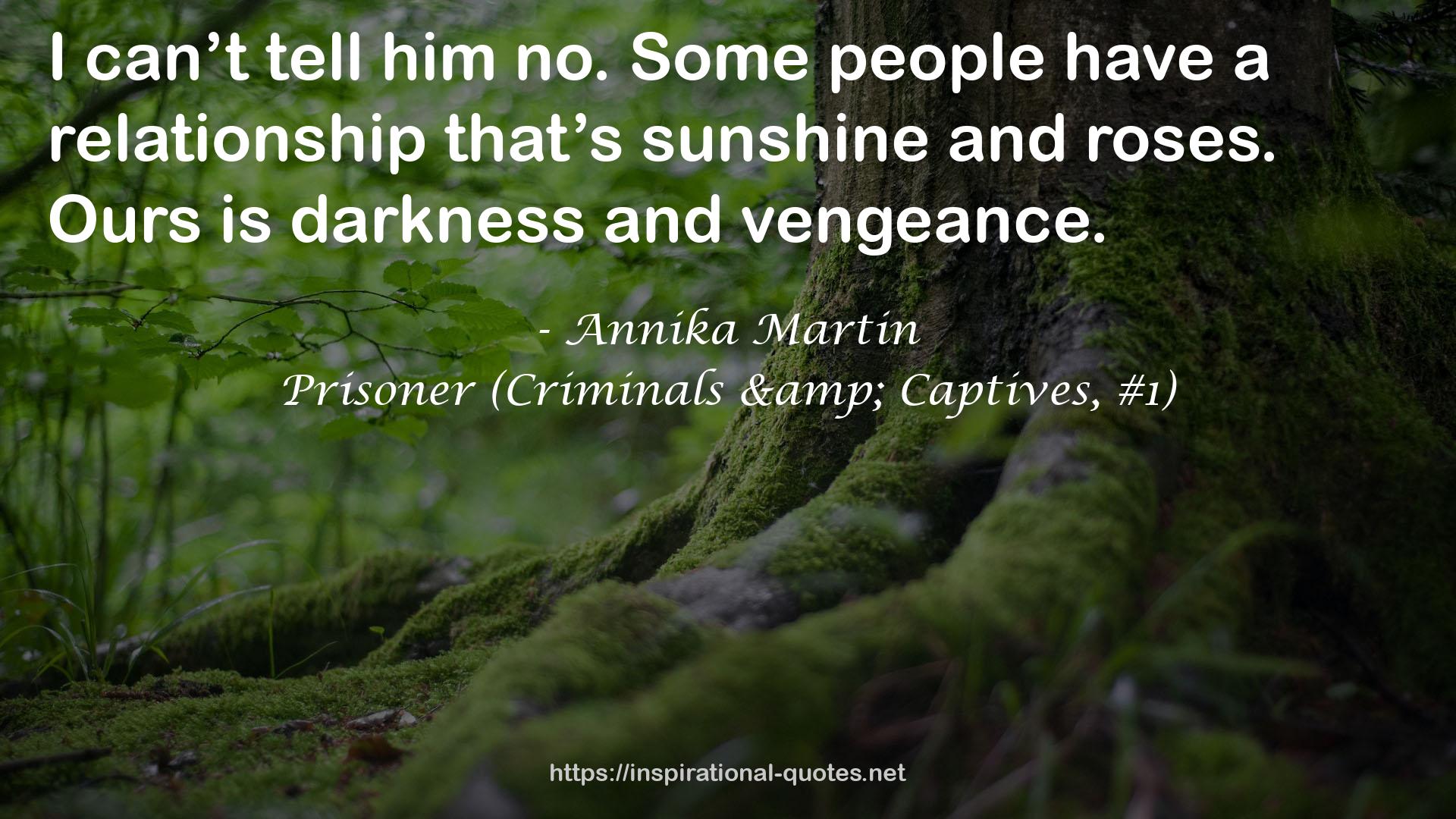 Prisoner (Criminals & Captives, #1) QUOTES