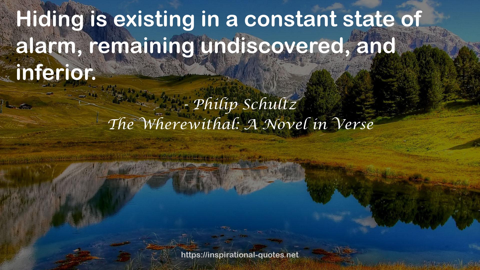 The Wherewithal: A Novel in Verse QUOTES