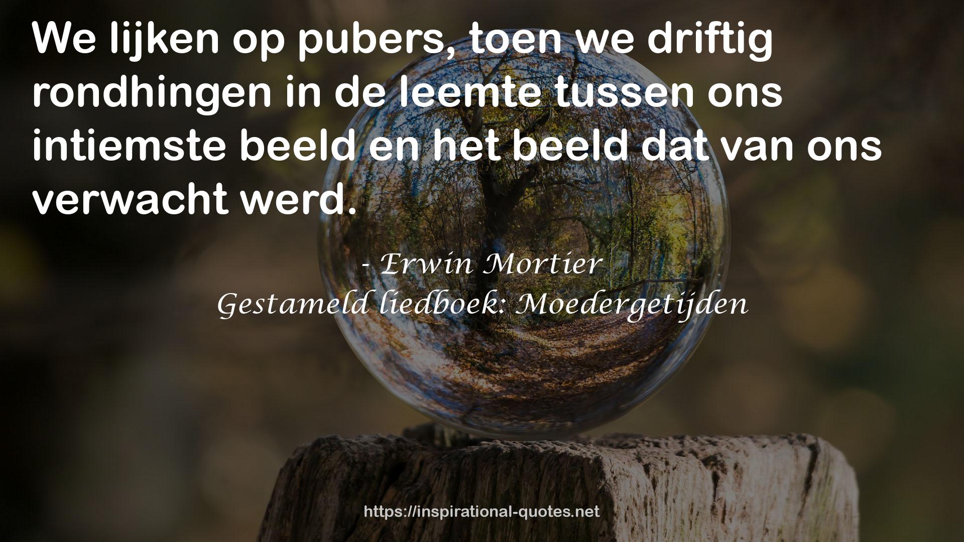 Gestameld liedboek: Moedergetijden QUOTES