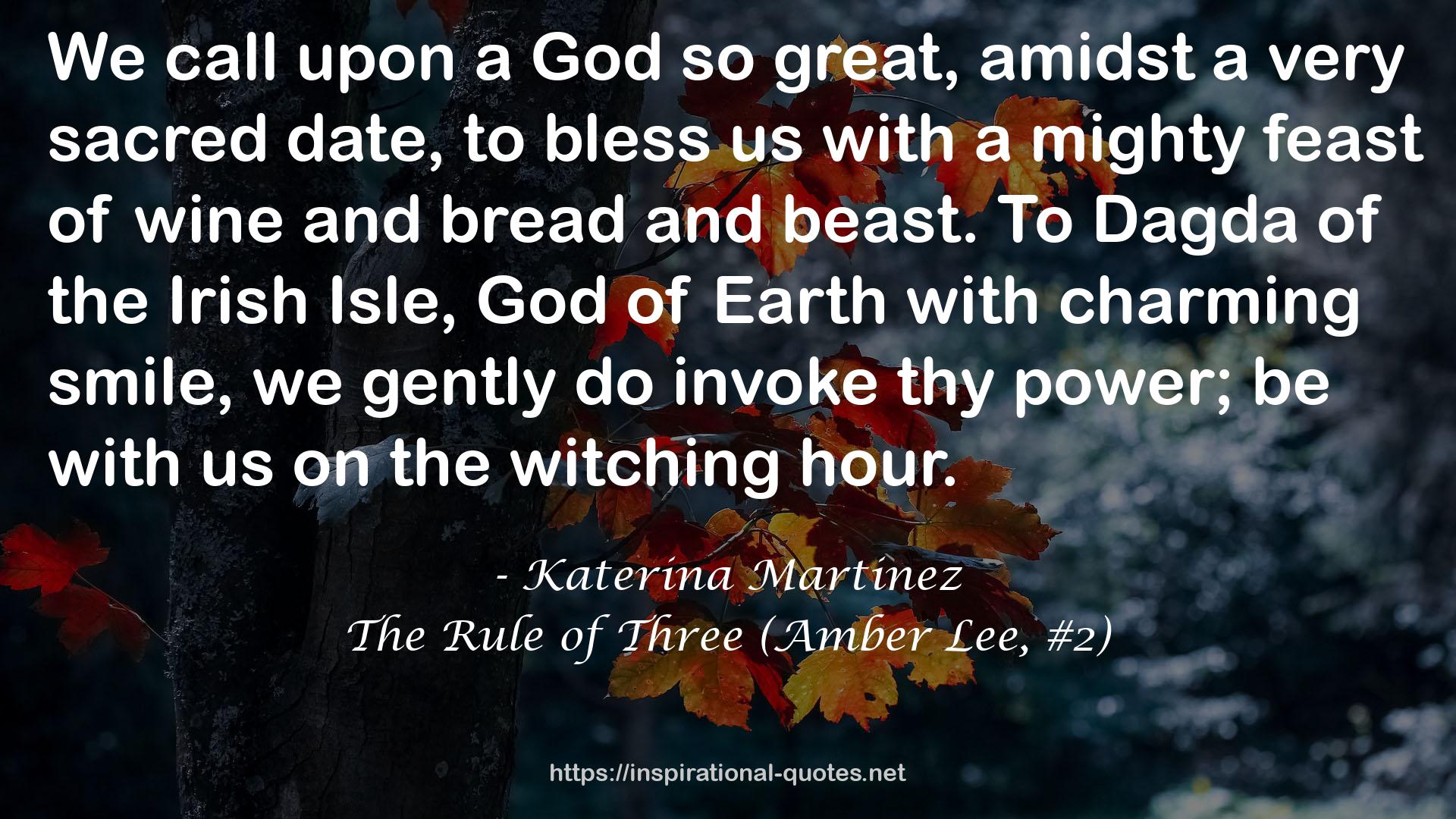 The Rule of Three (Amber Lee, #2) QUOTES