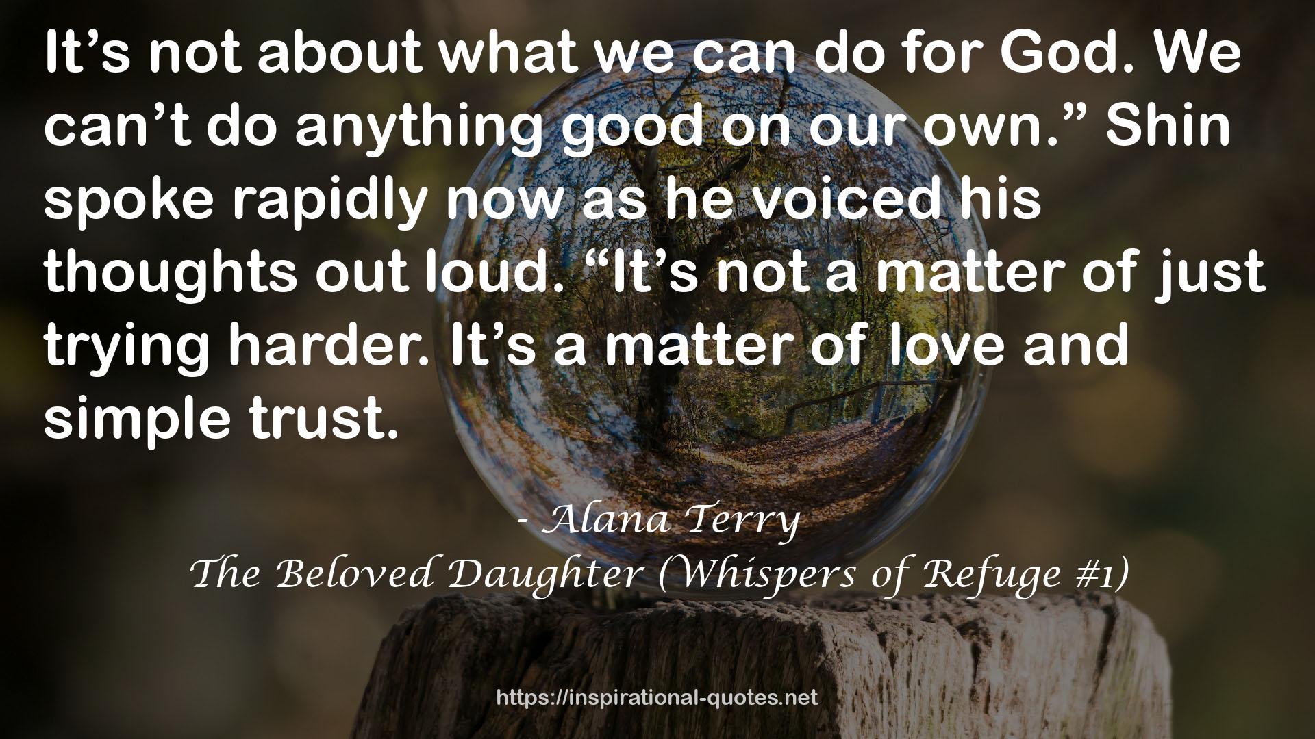 The Beloved Daughter (Whispers of Refuge #1) QUOTES