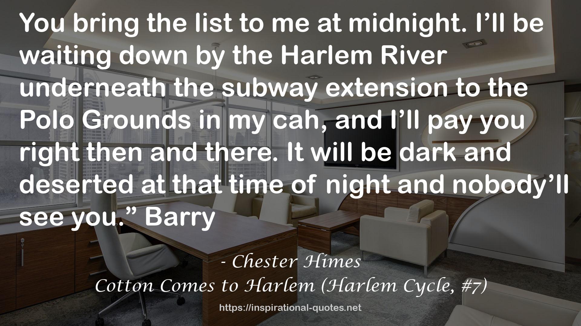 Cotton Comes to Harlem (Harlem Cycle, #7) QUOTES