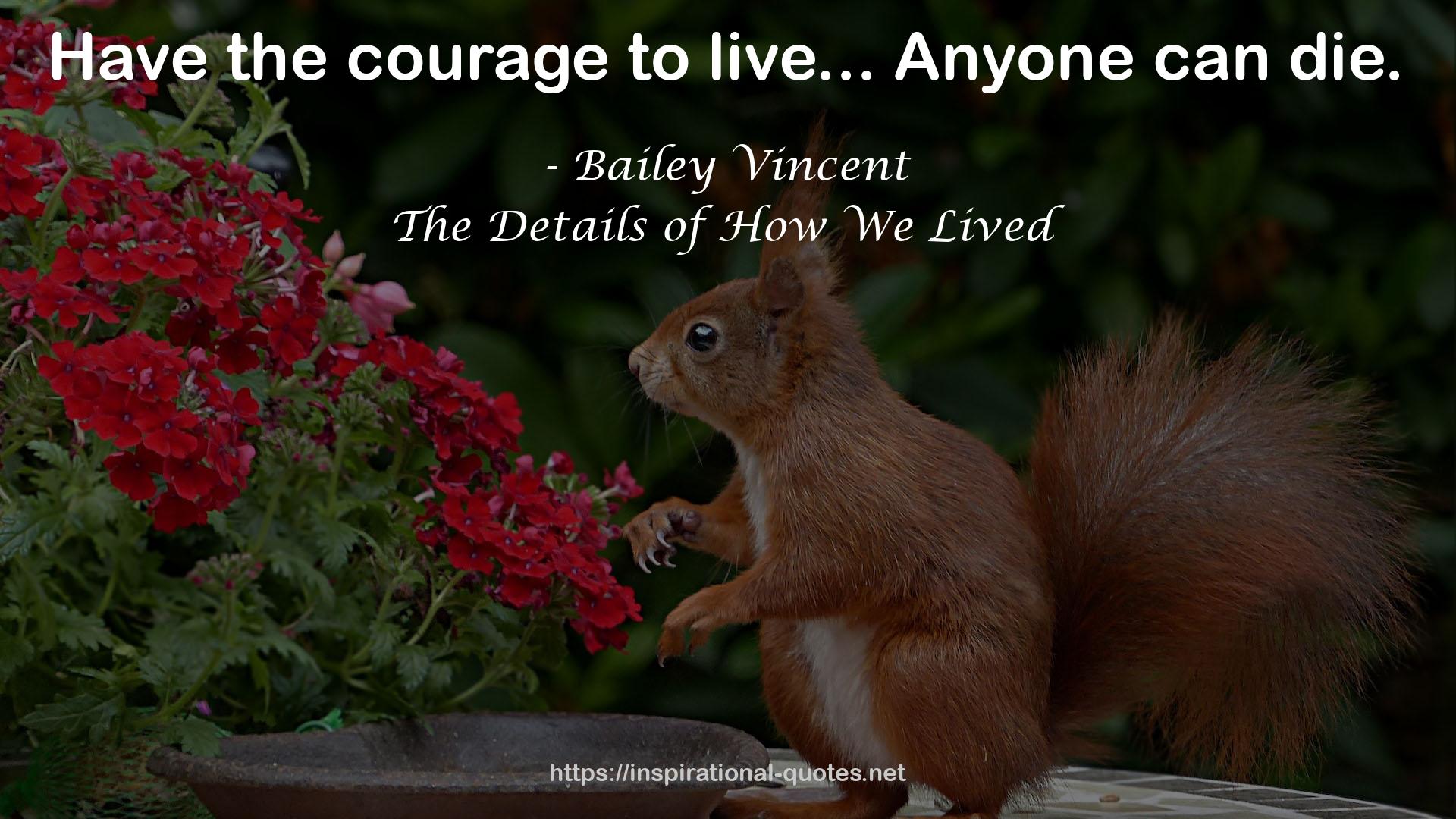 Bailey Vincent QUOTES