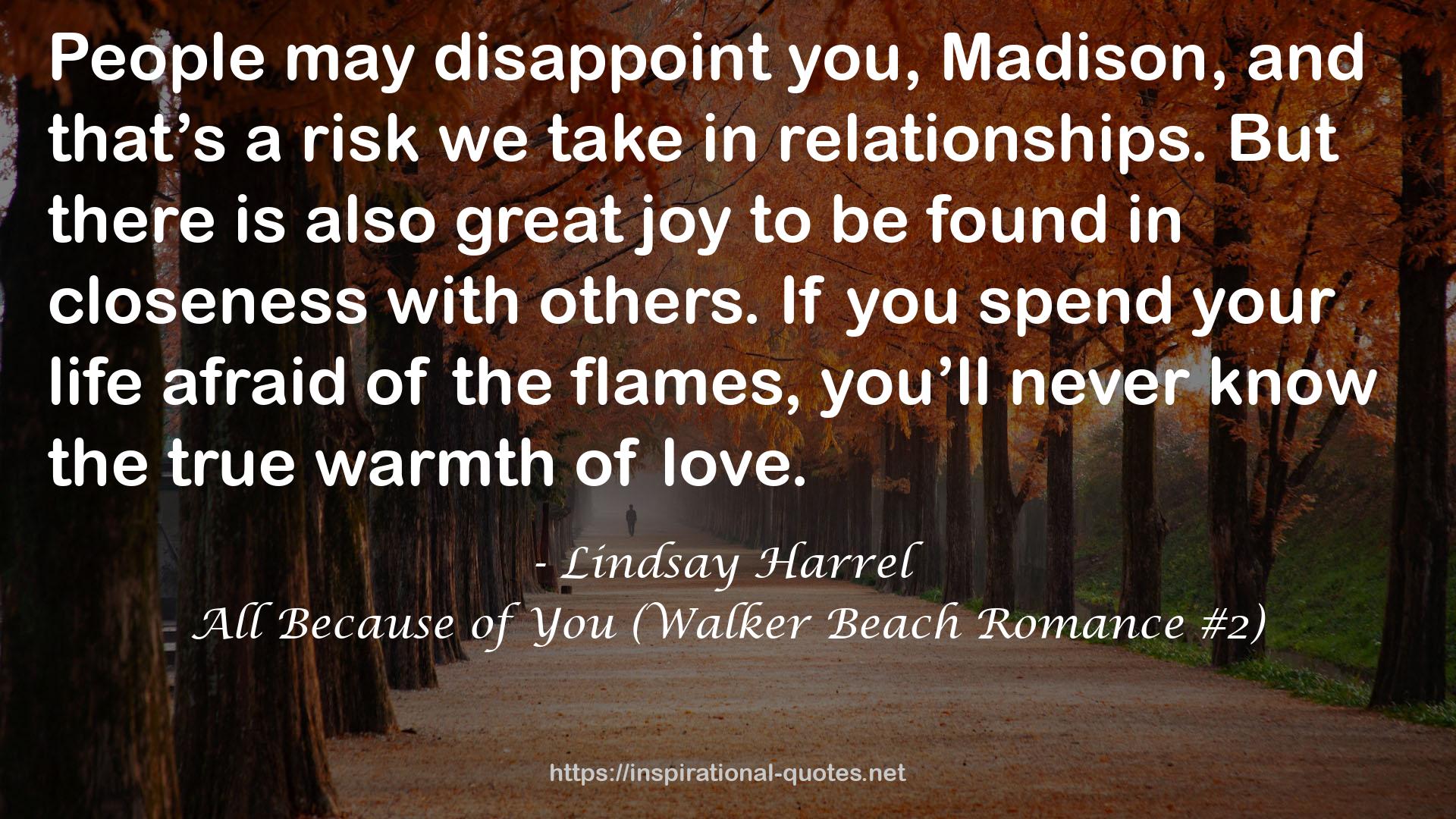 All Because of You (Walker Beach Romance #2) QUOTES