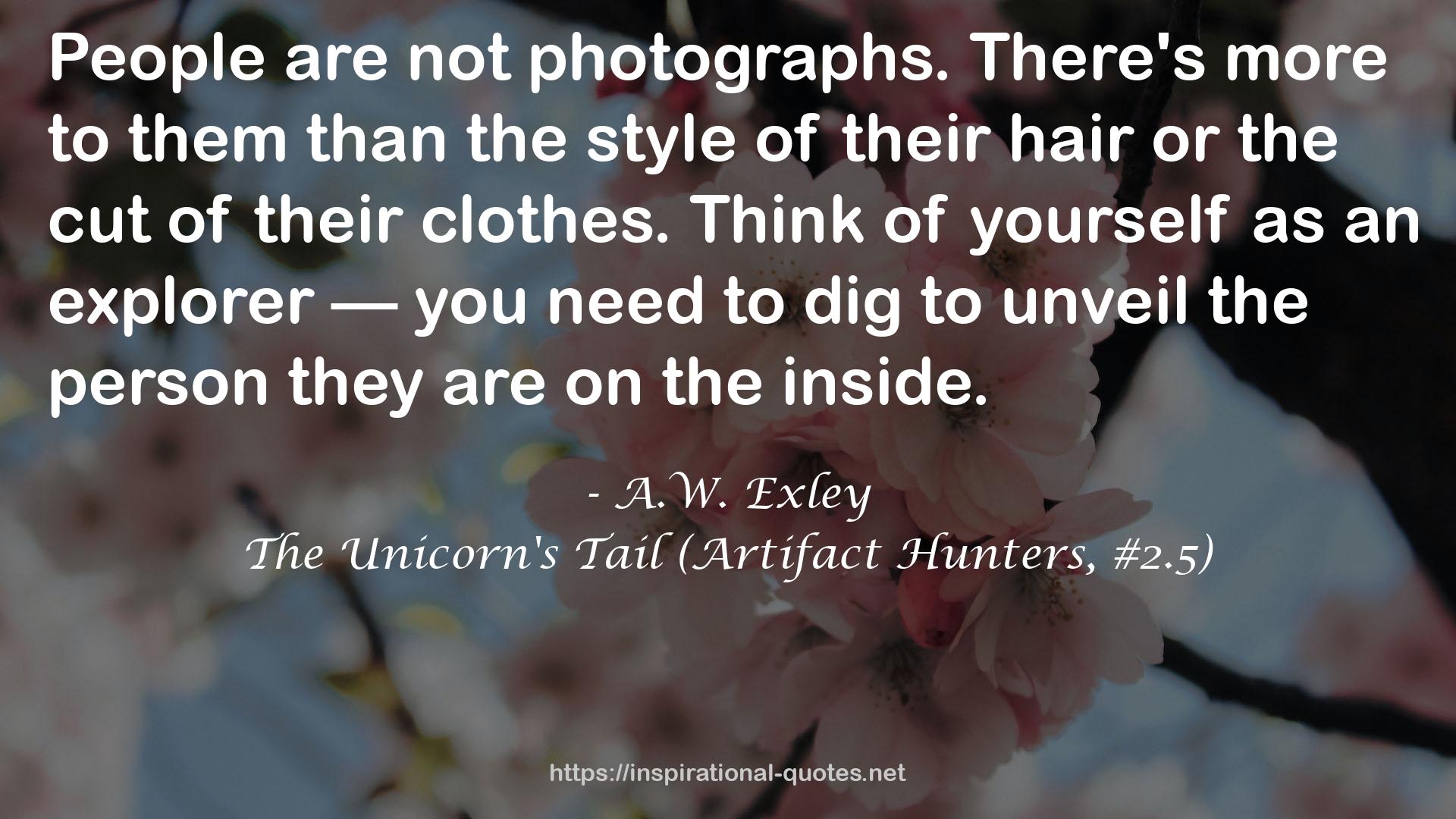 The Unicorn's Tail (Artifact Hunters, #2.5) QUOTES