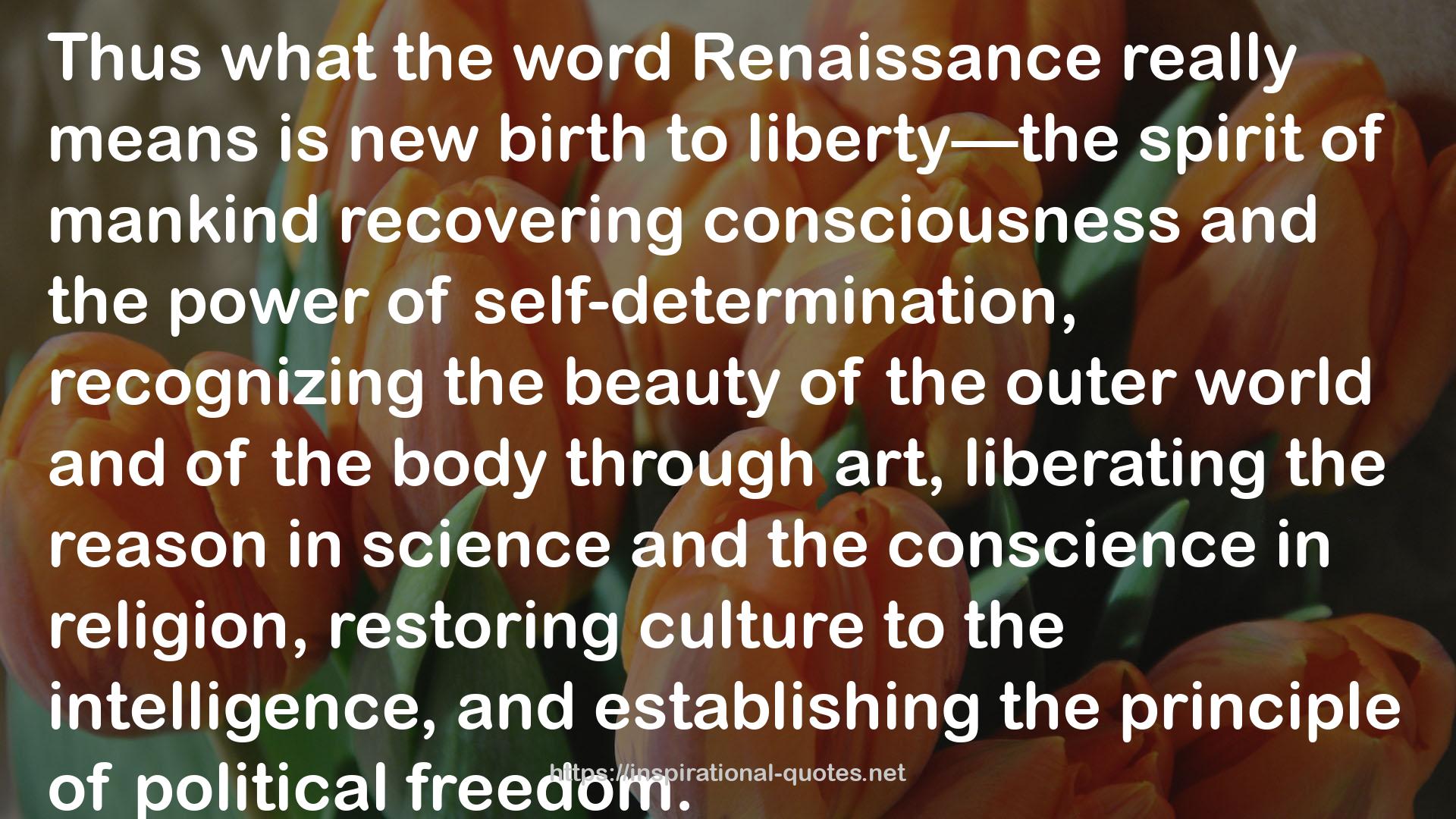 The Civilization of the Renaissance in Italy QUOTES