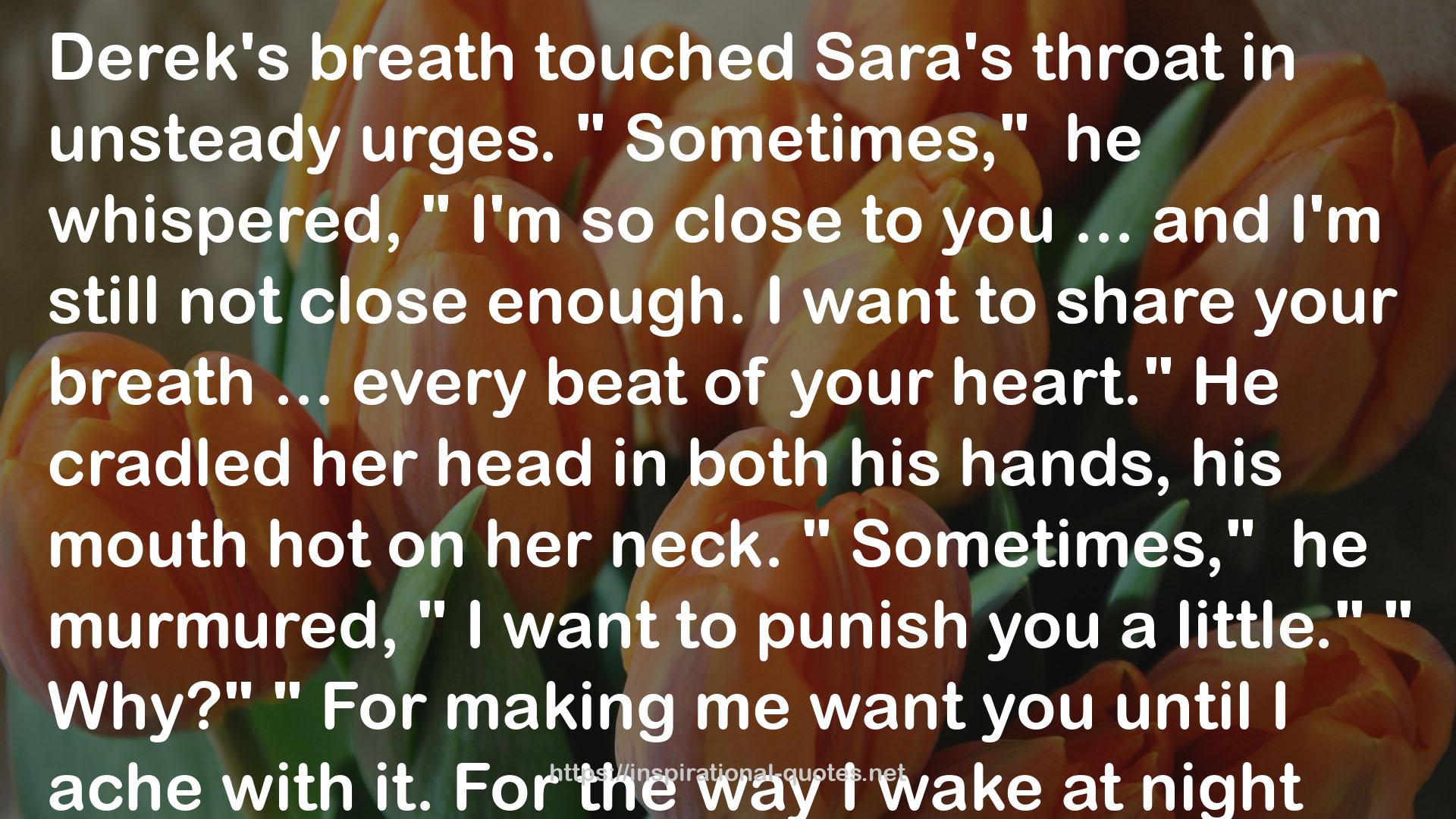 Sara's throat  QUOTES