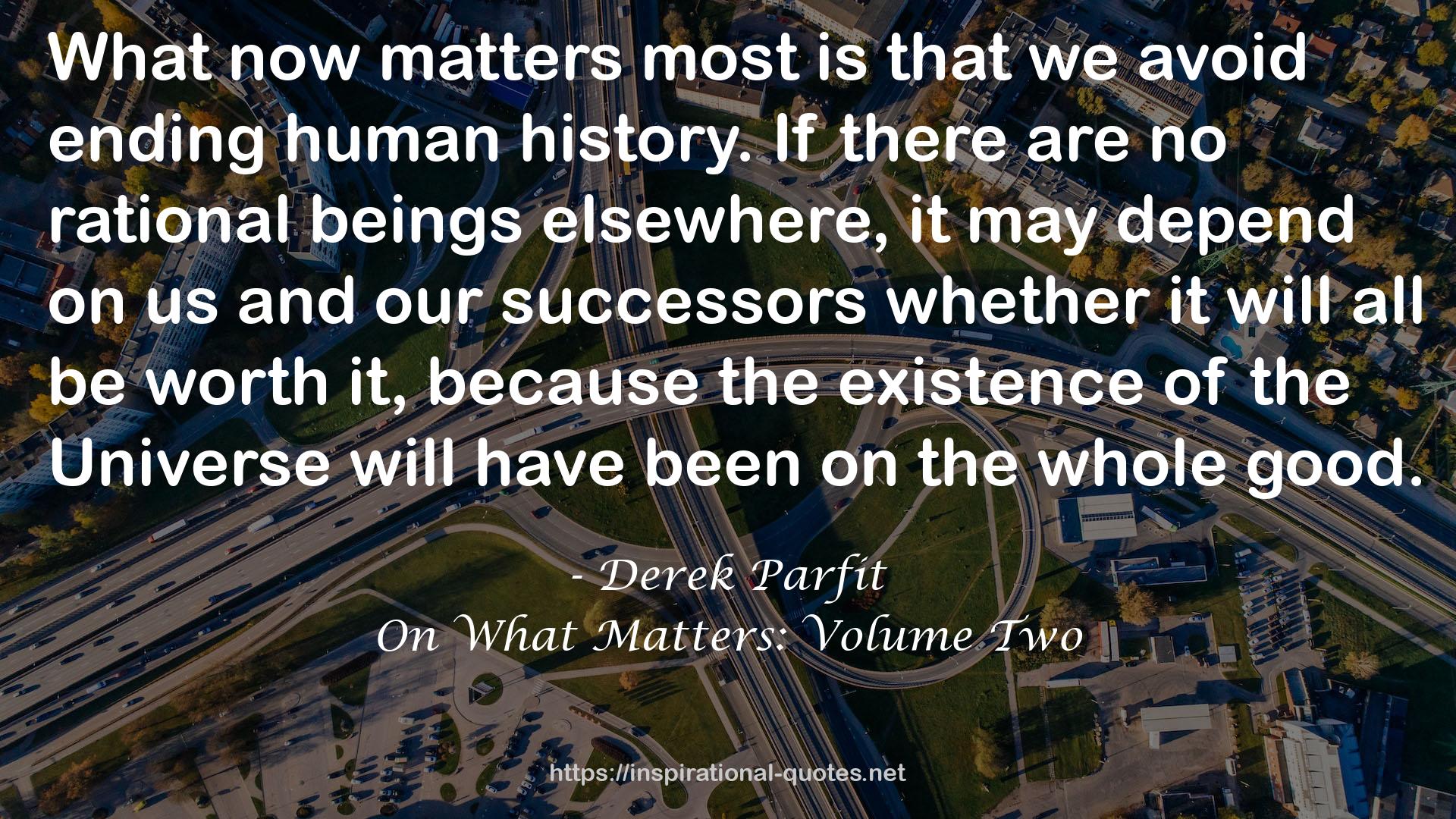 On What Matters: Volume Two QUOTES