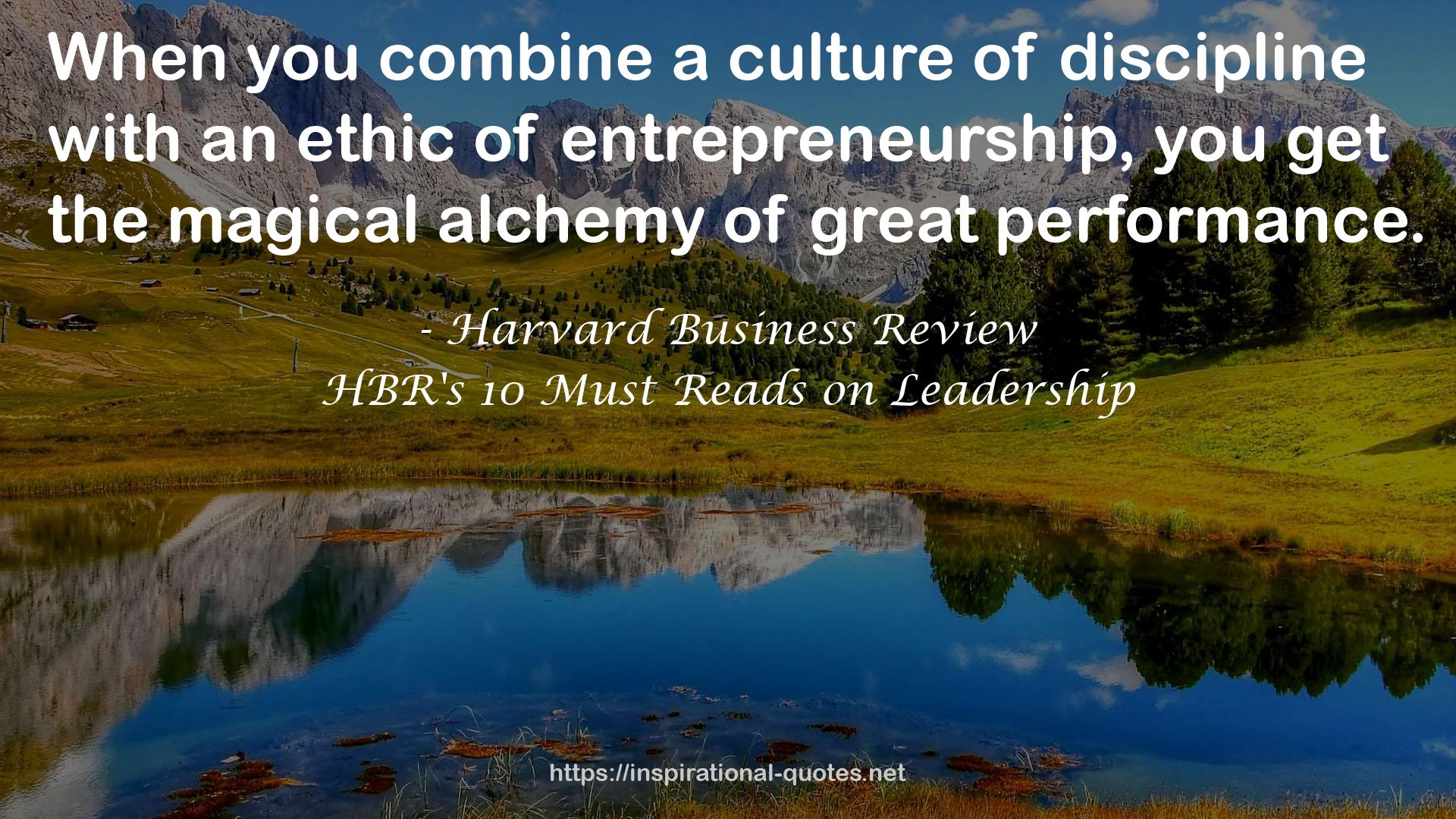 HBR's 10 Must Reads on Leadership QUOTES