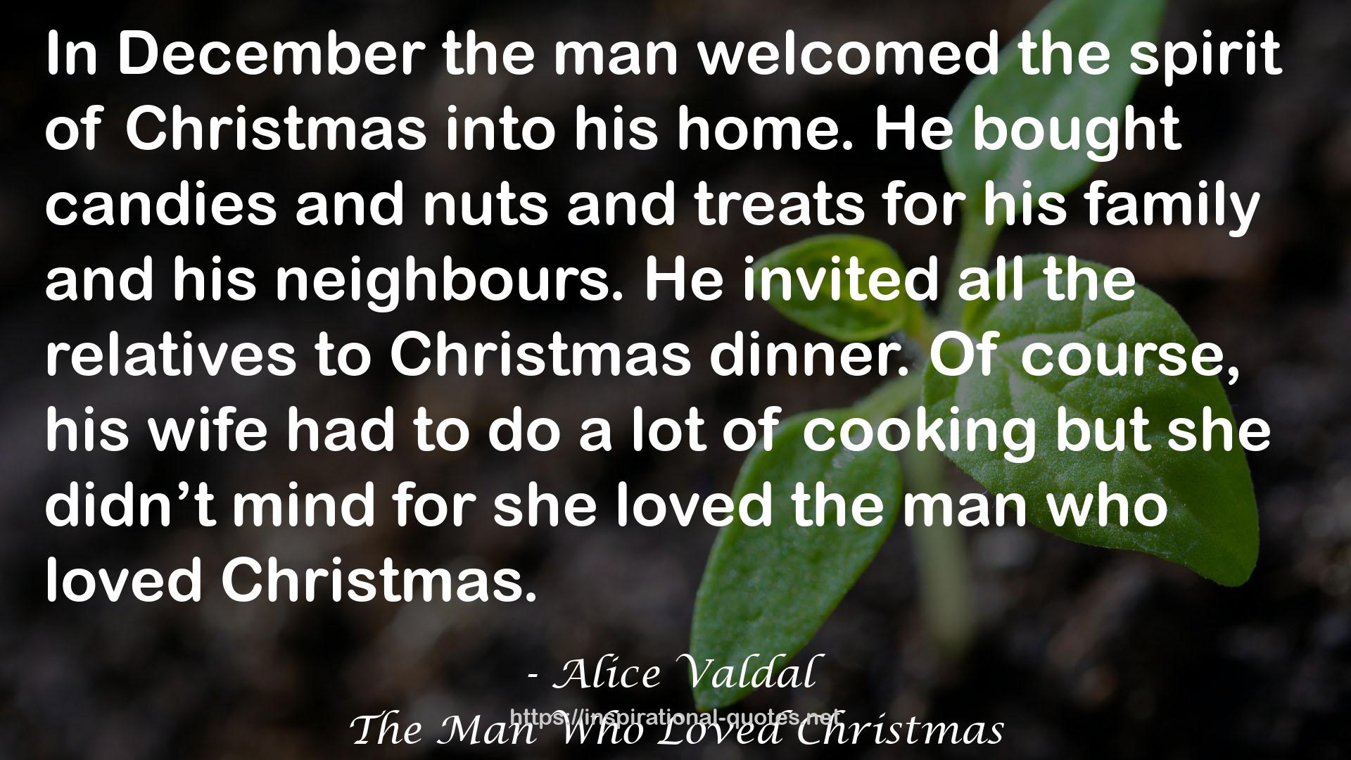 The Man Who Loved Christmas QUOTES