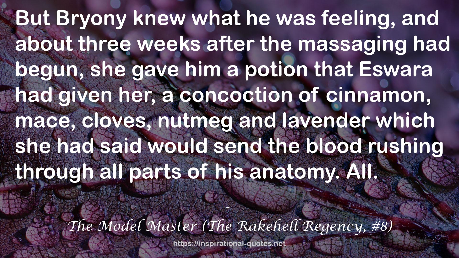 The Model Master (The Rakehell Regency, #8) QUOTES