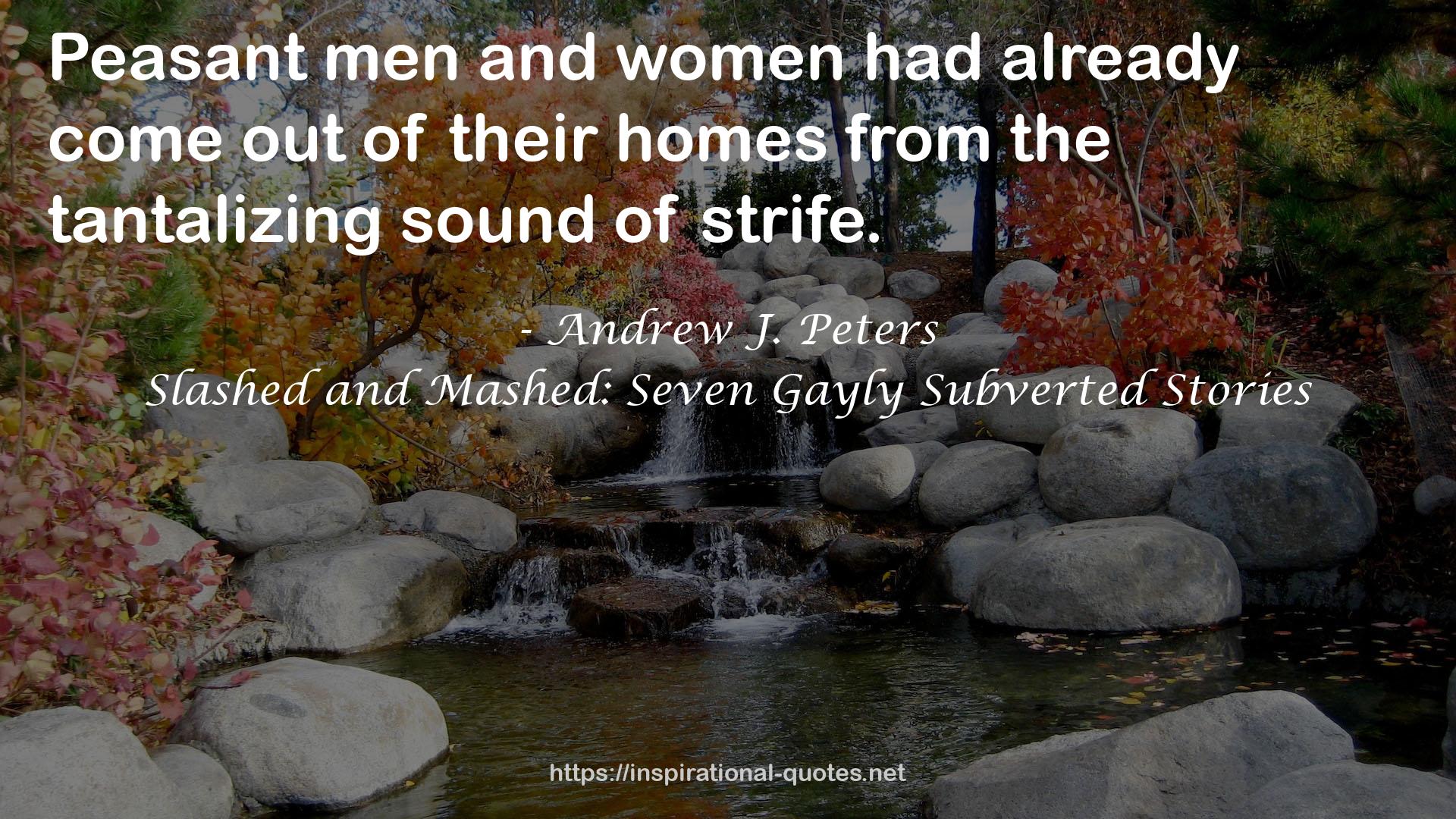 Slashed and Mashed: Seven Gayly Subverted Stories QUOTES