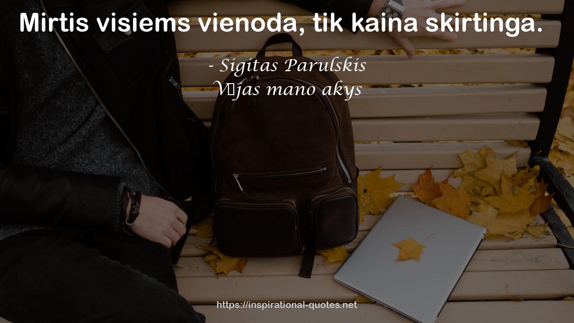 Sigitas Parulskis QUOTES