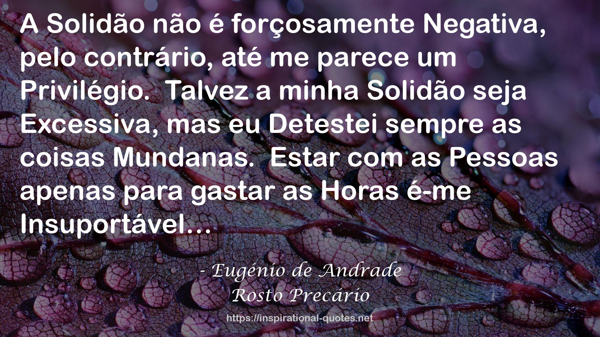 Rosto Precário QUOTES