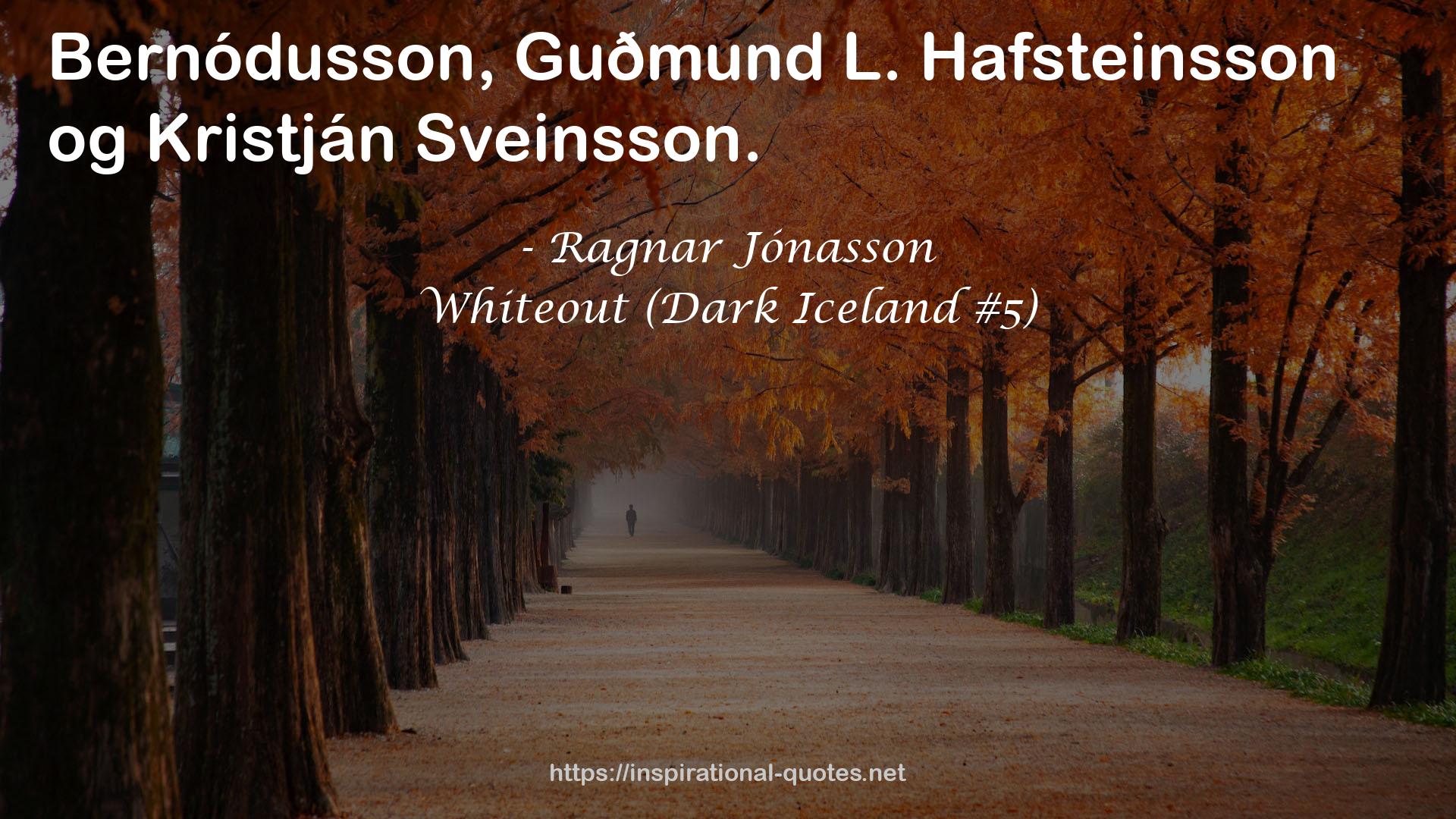 Whiteout (Dark Iceland #5) QUOTES