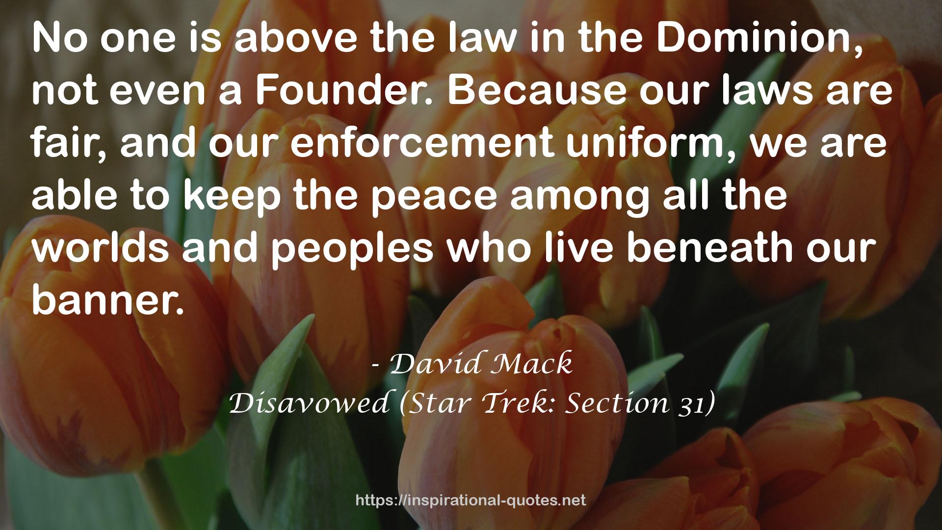 Disavowed (Star Trek: Section 31) QUOTES