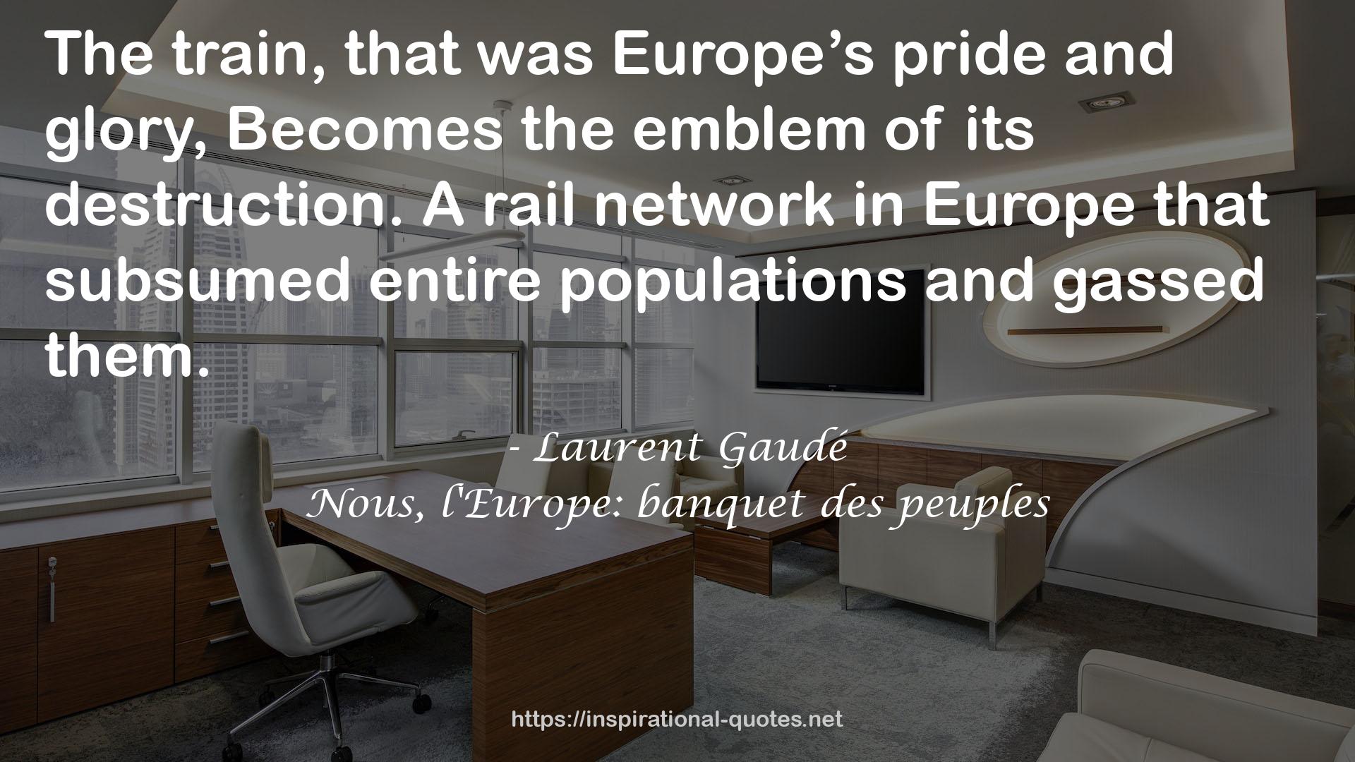 Nous, l'Europe: banquet des peuples QUOTES
