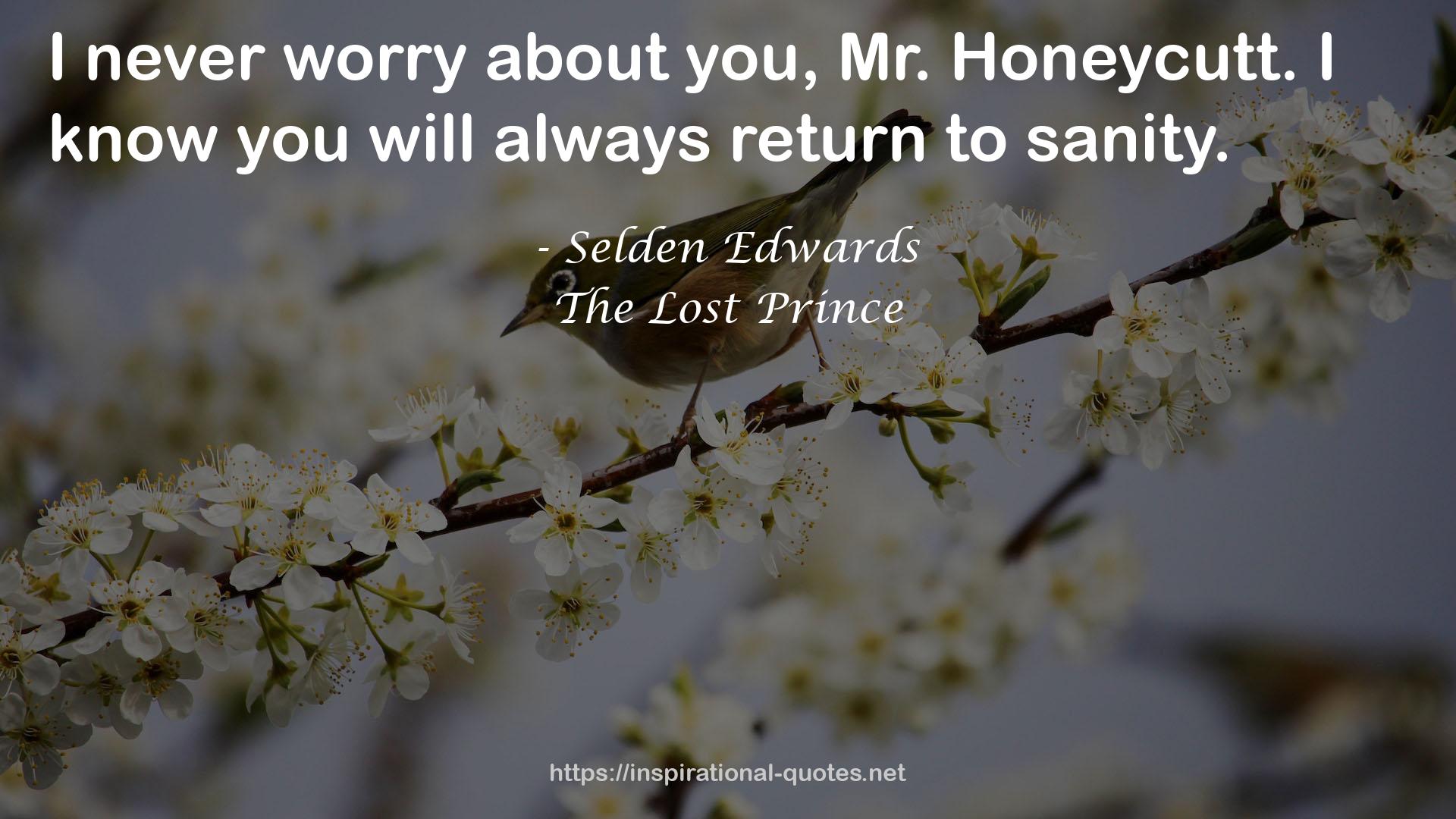 The Lost Prince QUOTES