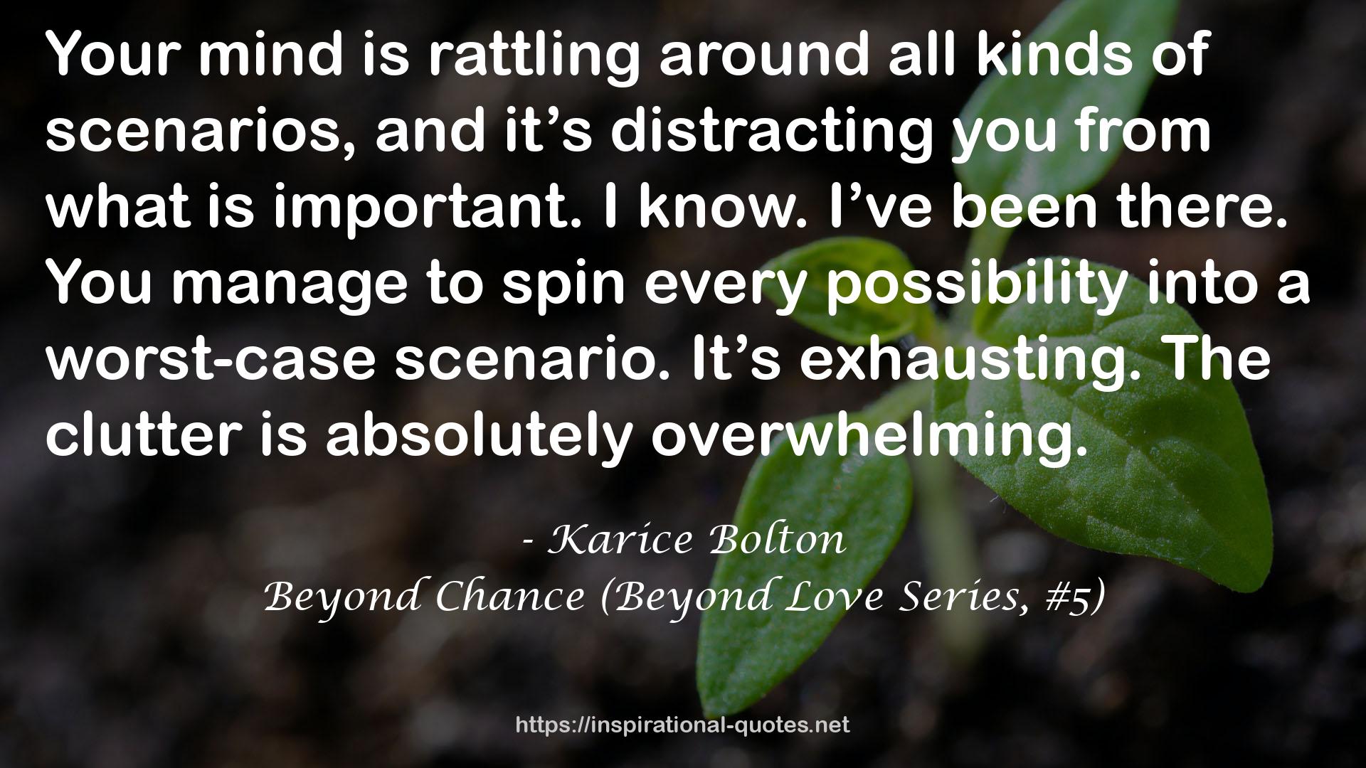 Beyond Chance (Beyond Love Series, #5) QUOTES