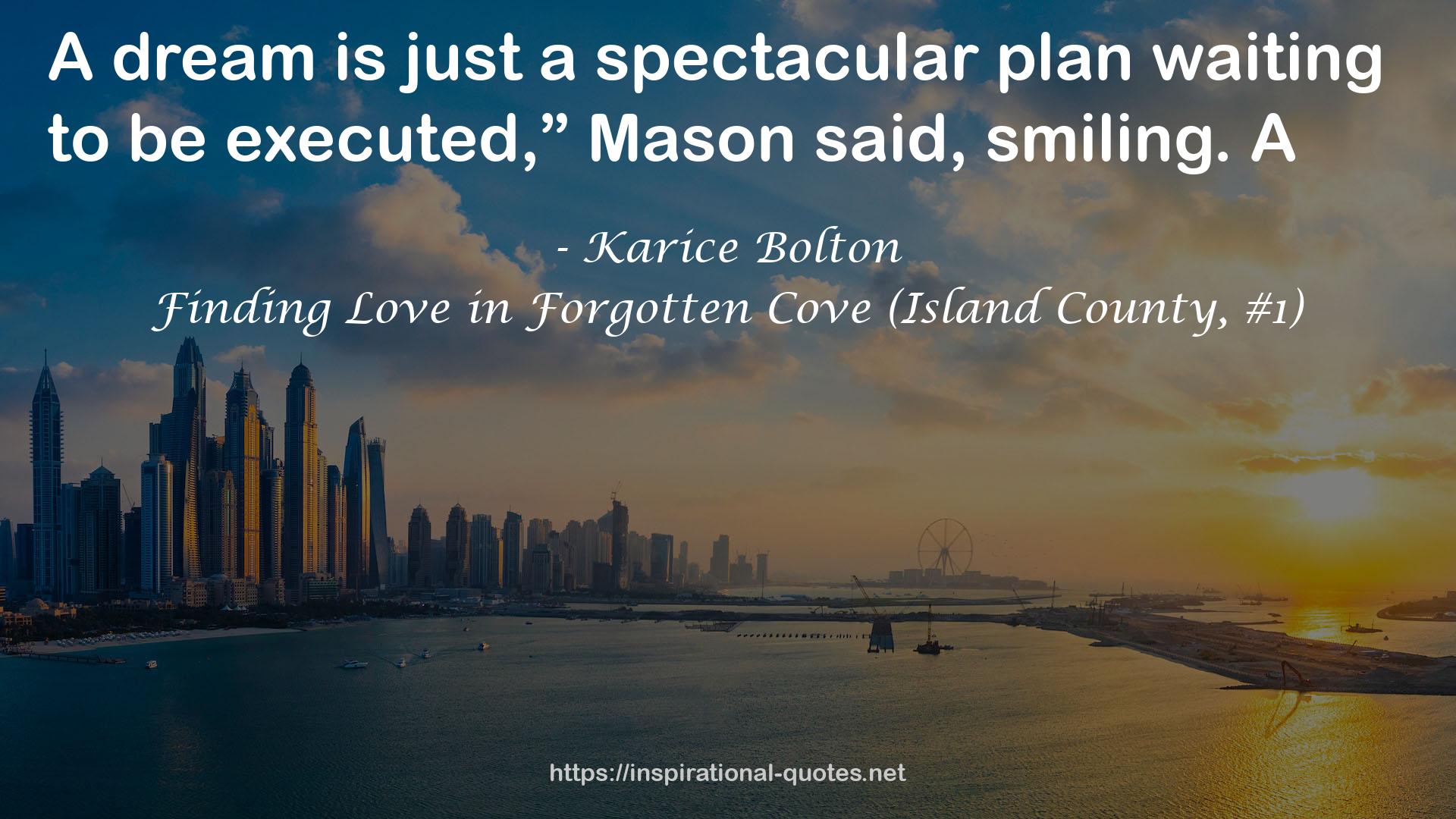 Finding Love in Forgotten Cove (Island County, #1) QUOTES