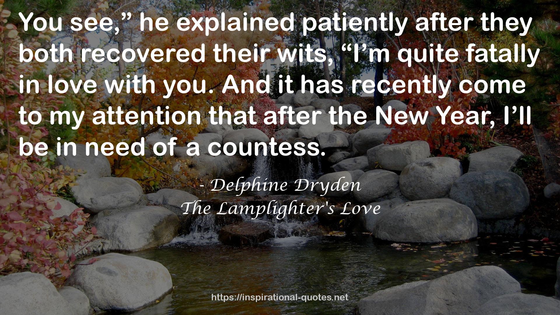 The Lamplighter's Love QUOTES