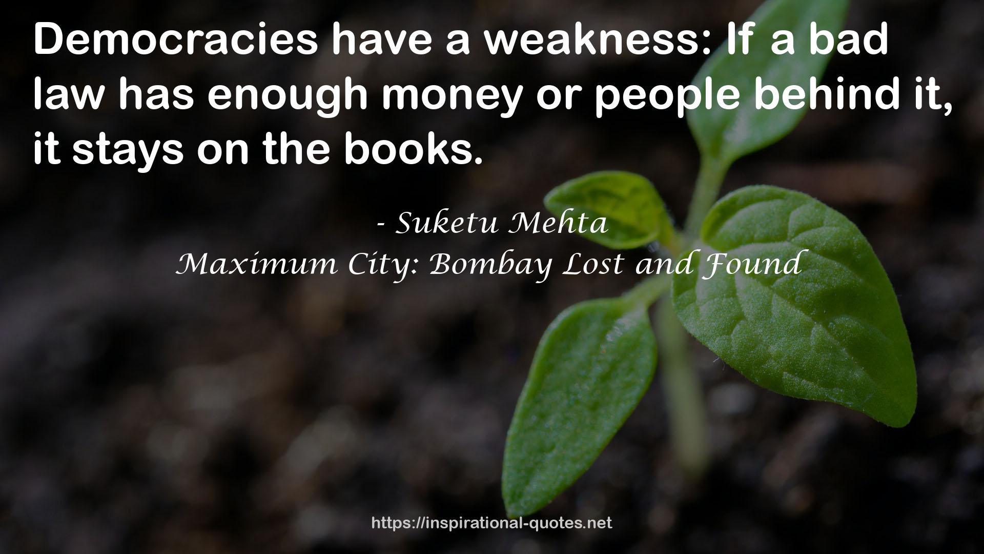 Suketu Mehta QUOTES