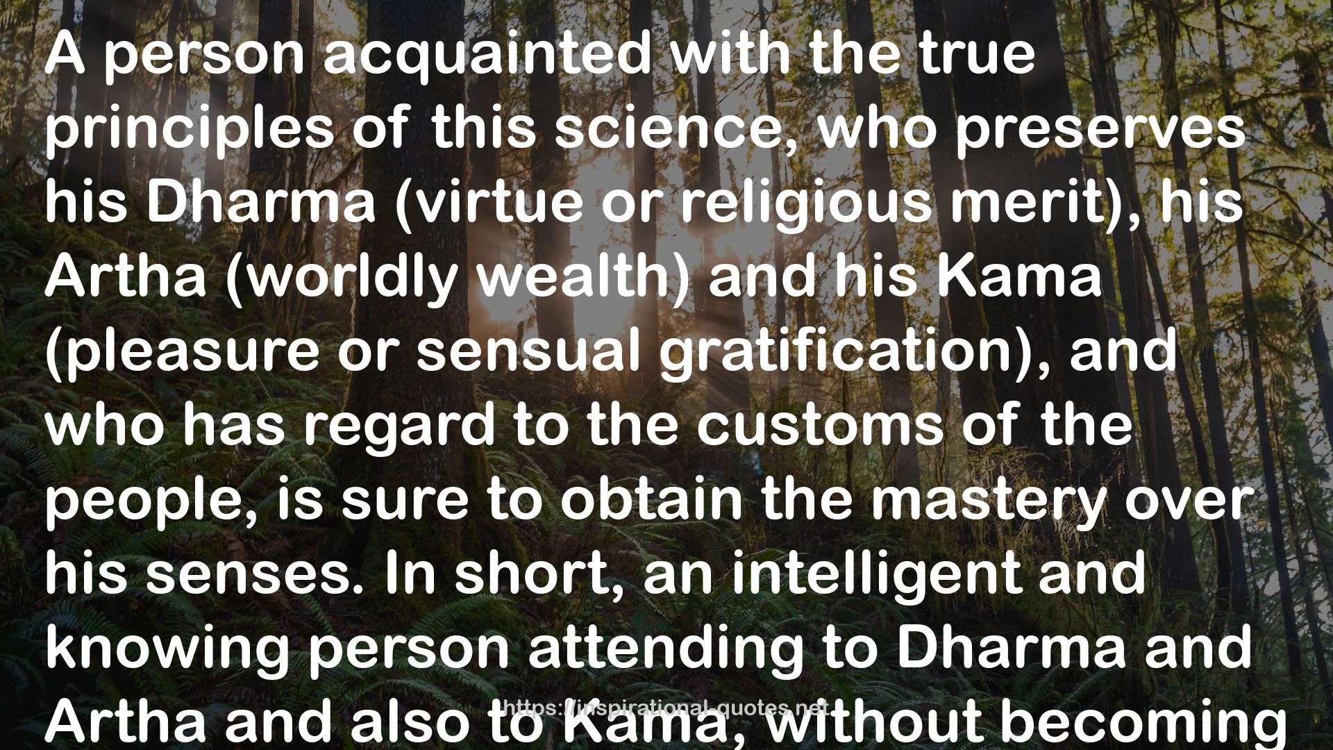 The Kama Sutra of Vatsyayana QUOTES