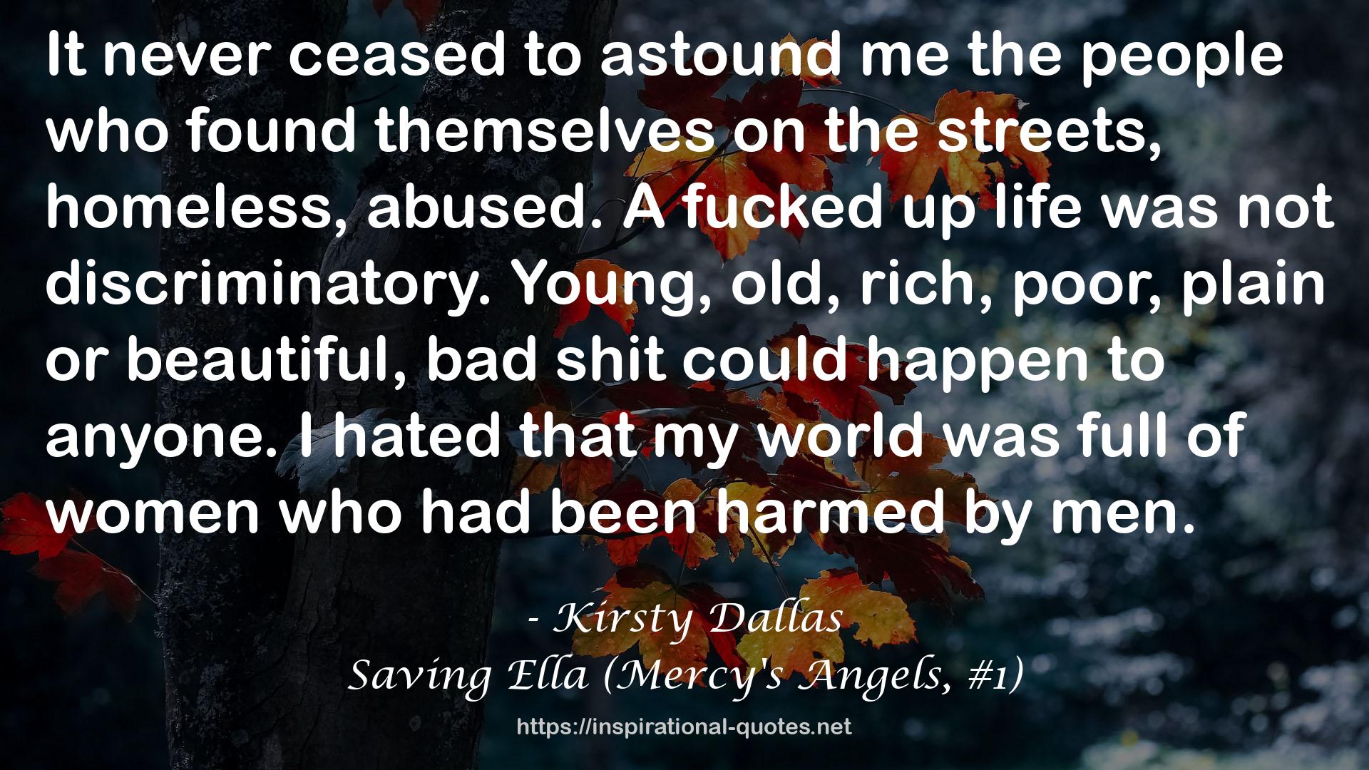 Saving Ella (Mercy's Angels, #1) QUOTES
