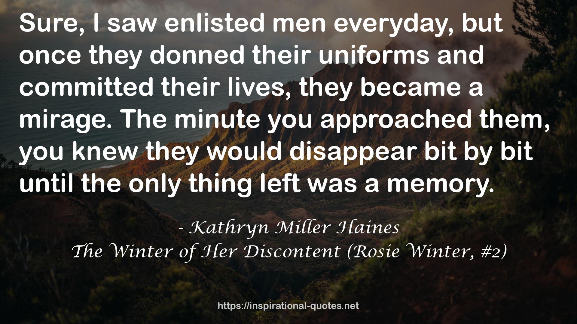 The Winter of Her Discontent (Rosie Winter, #2) QUOTES