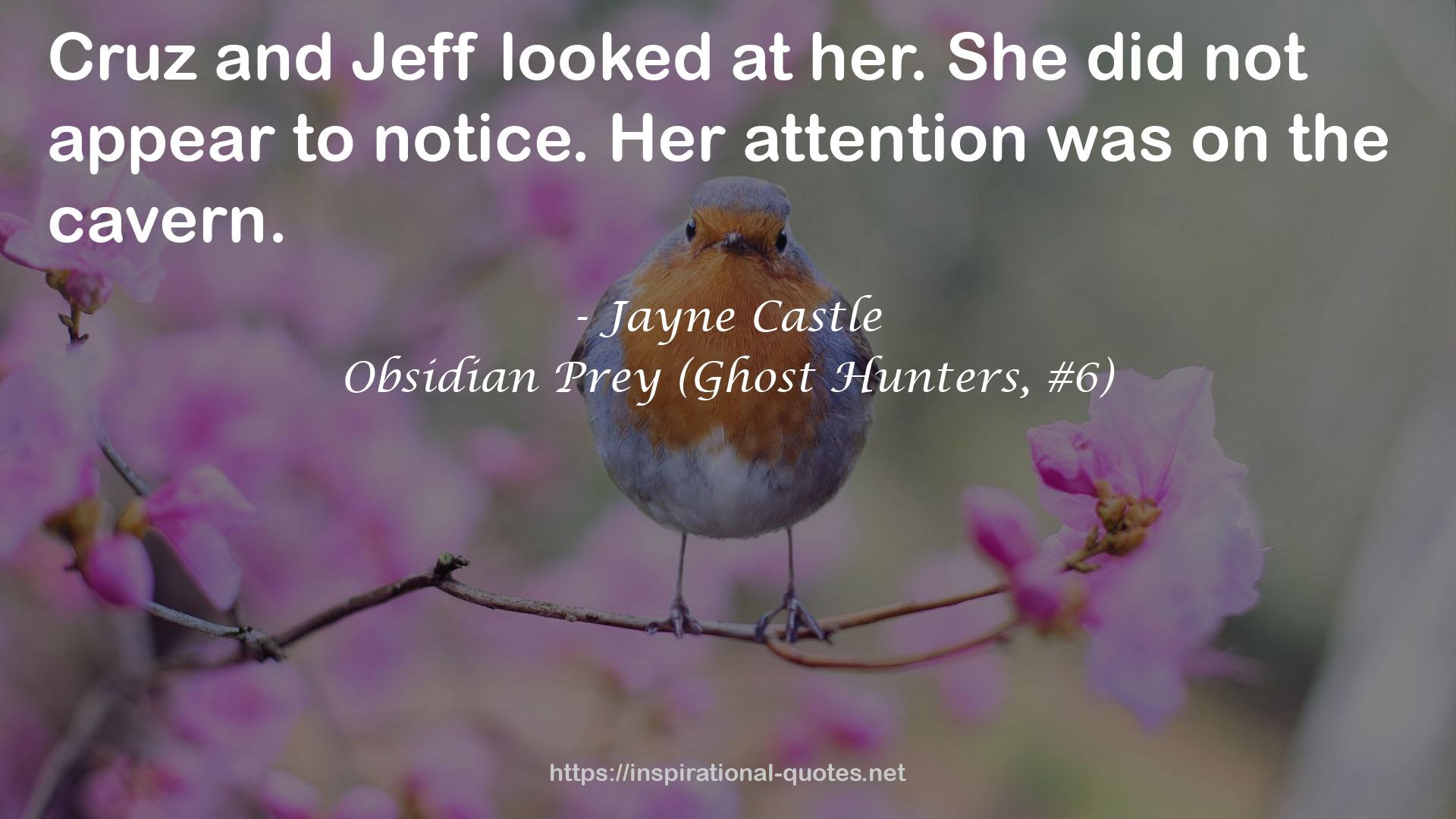Obsidian Prey (Ghost Hunters, #6) QUOTES