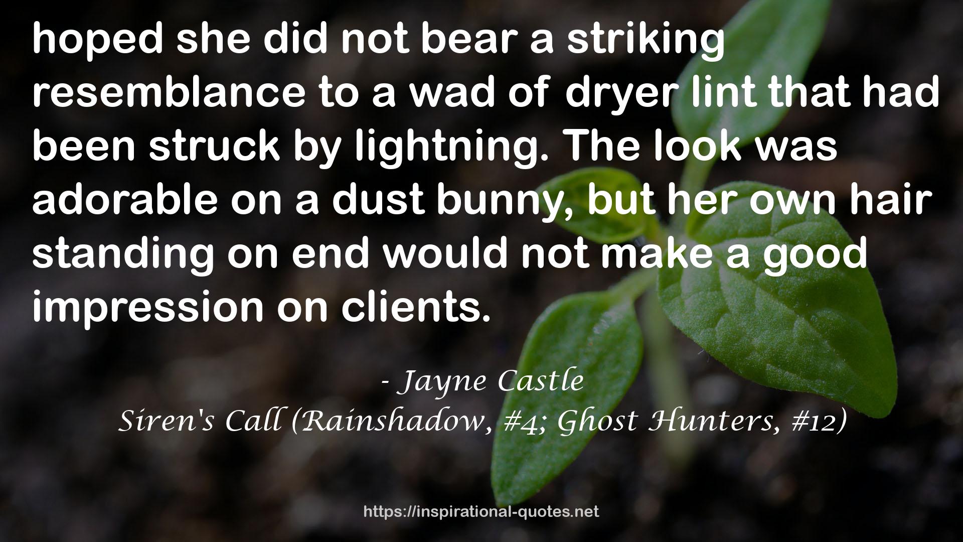 Siren's Call (Rainshadow, #4; Ghost Hunters, #12) QUOTES