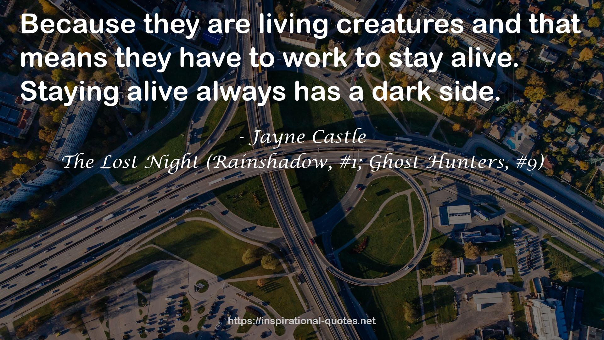 The Lost Night (Rainshadow, #1; Ghost Hunters, #9) QUOTES