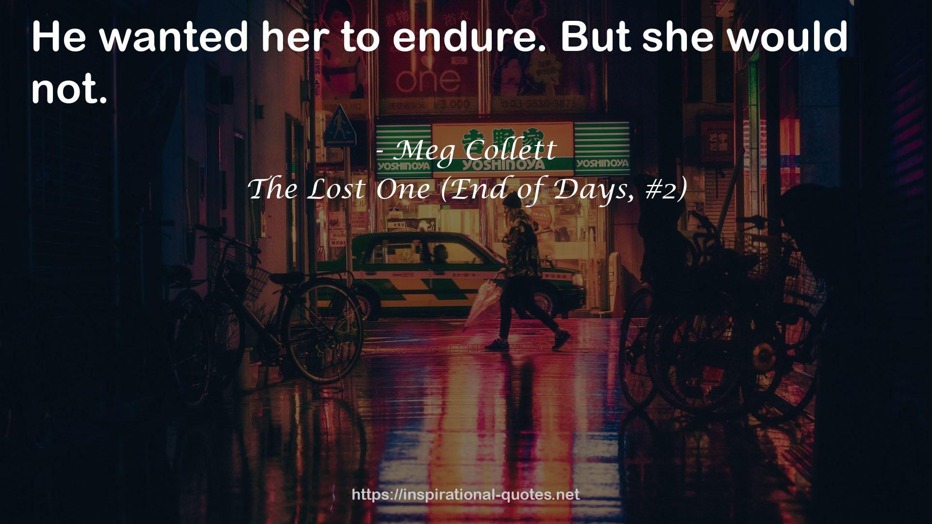 The Lost One (End of Days, #2) QUOTES