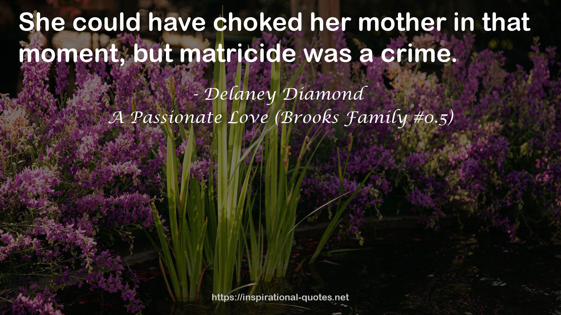 A Passionate Love (Brooks Family #0.5) QUOTES
