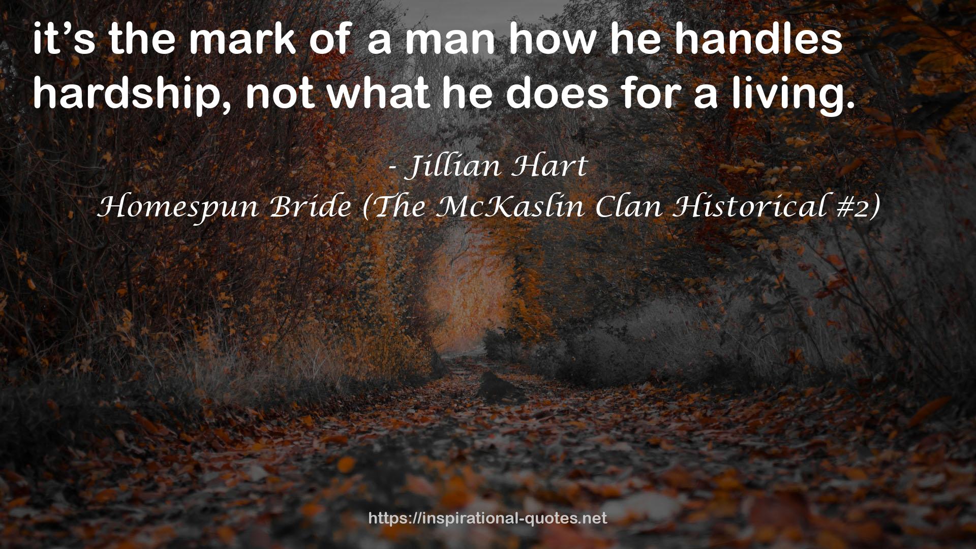 Homespun Bride (The McKaslin Clan Historical #2) QUOTES