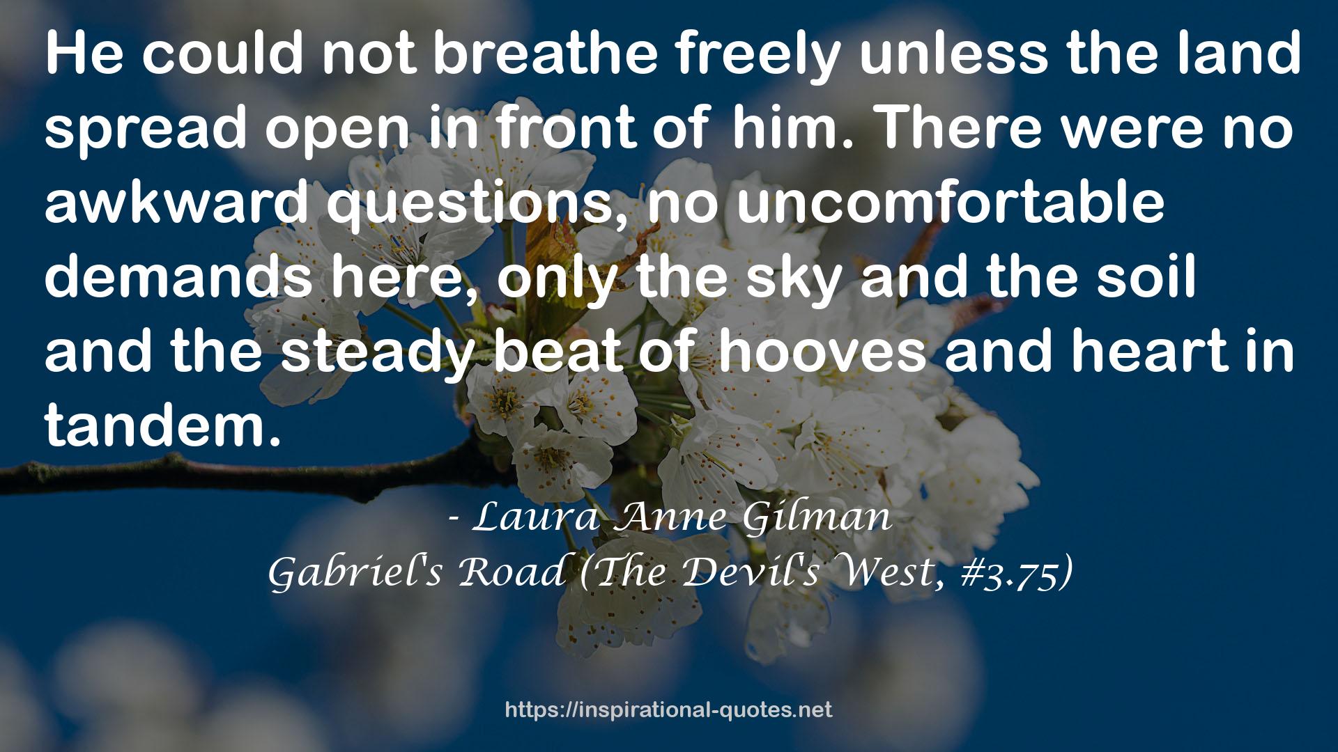 Gabriel's Road (The Devil's West, #3.75) QUOTES